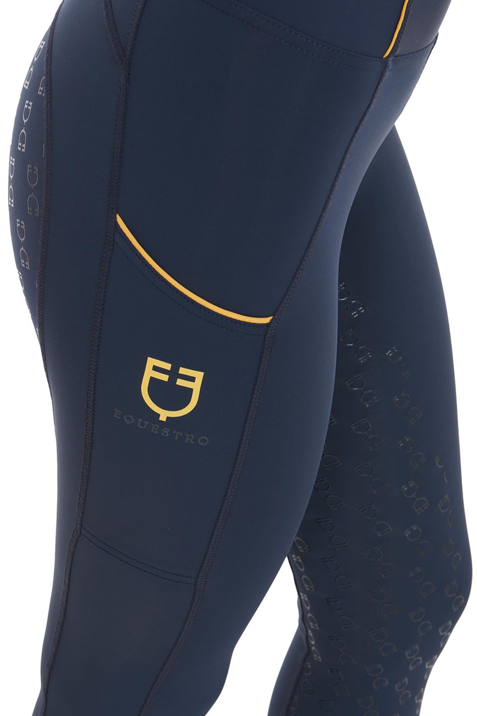 Equestro Women's Fleece Lining Full Grip Leggings Womens Breeches