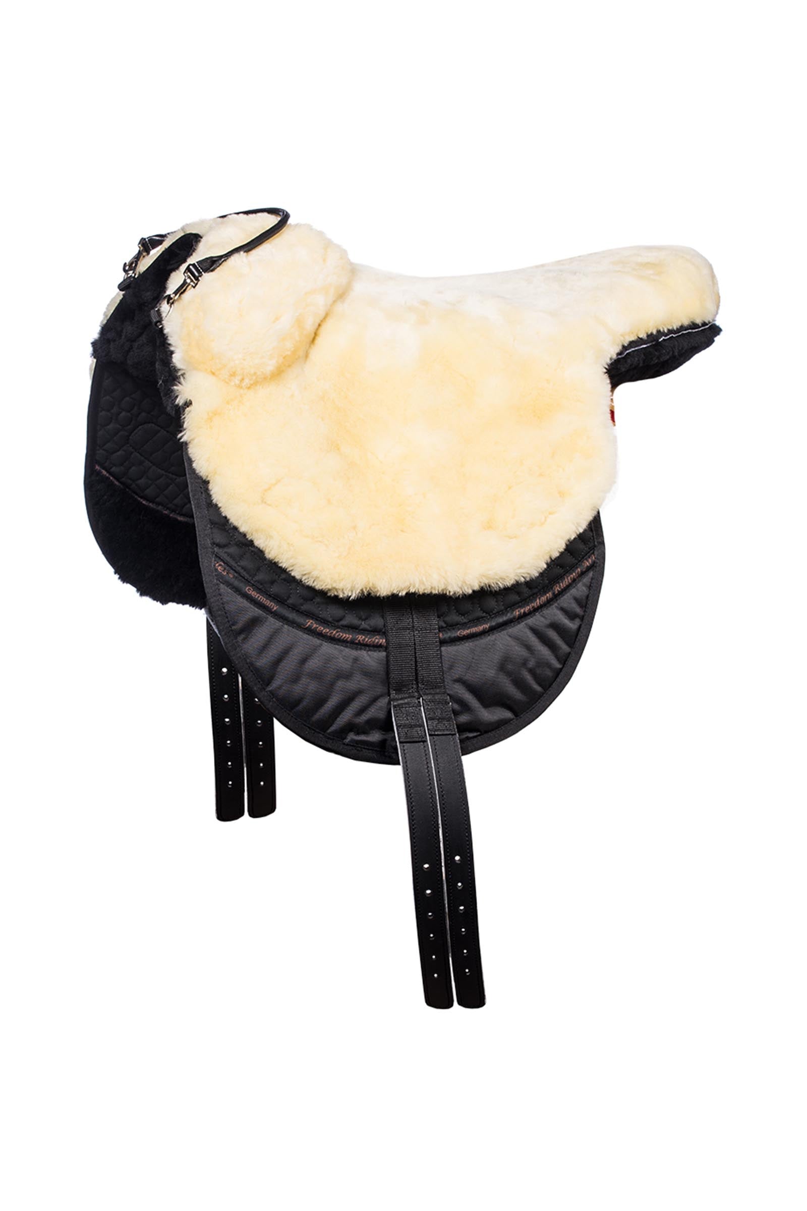 F.R.A. Freedom Riding Articles Macon Extra Merino Bareback Pad, Knee Rolls & Inlays, M Saddles, Girths & Stirrups