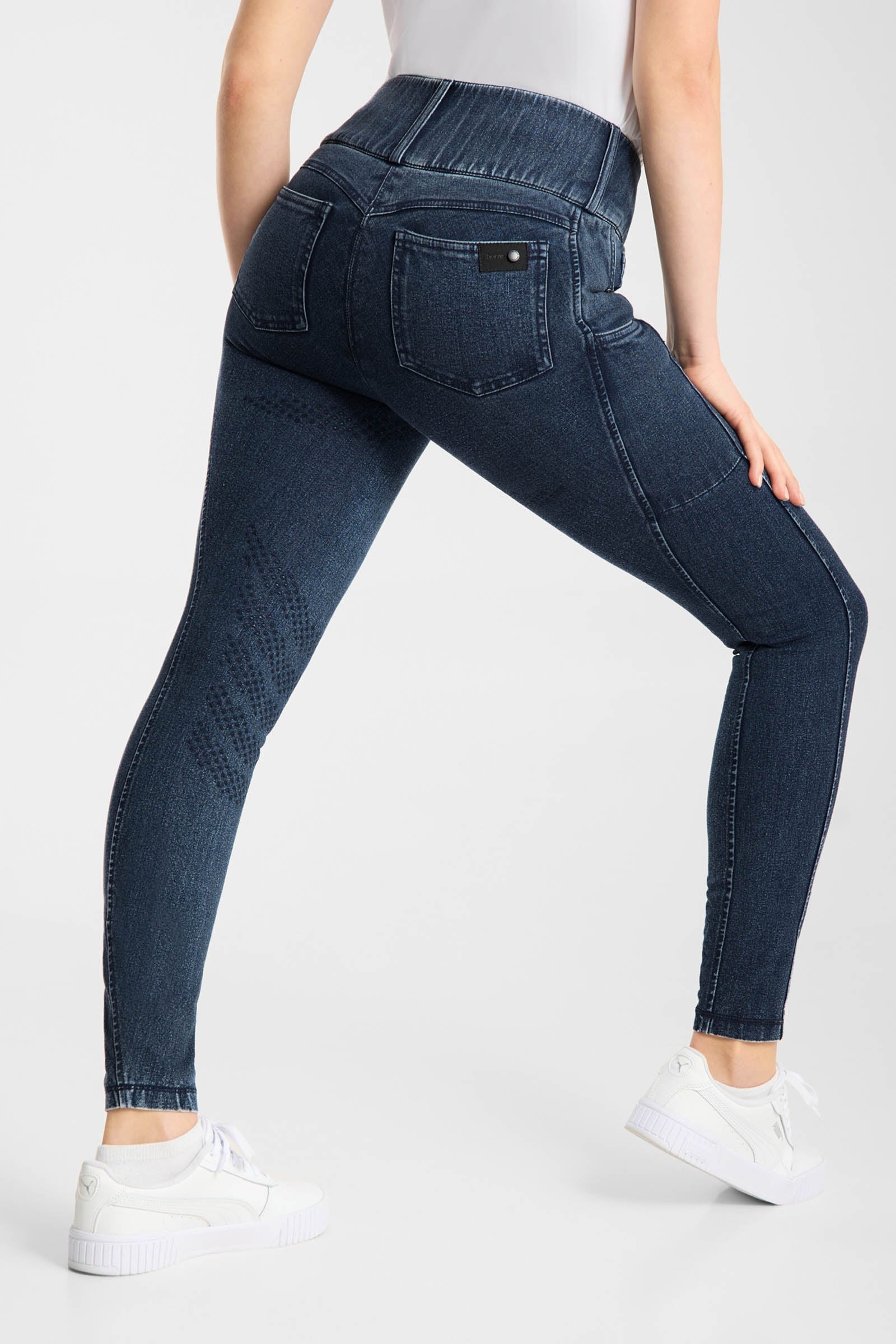 Horze Carolyn denim ridbyxor dam full grip Womens Breeches