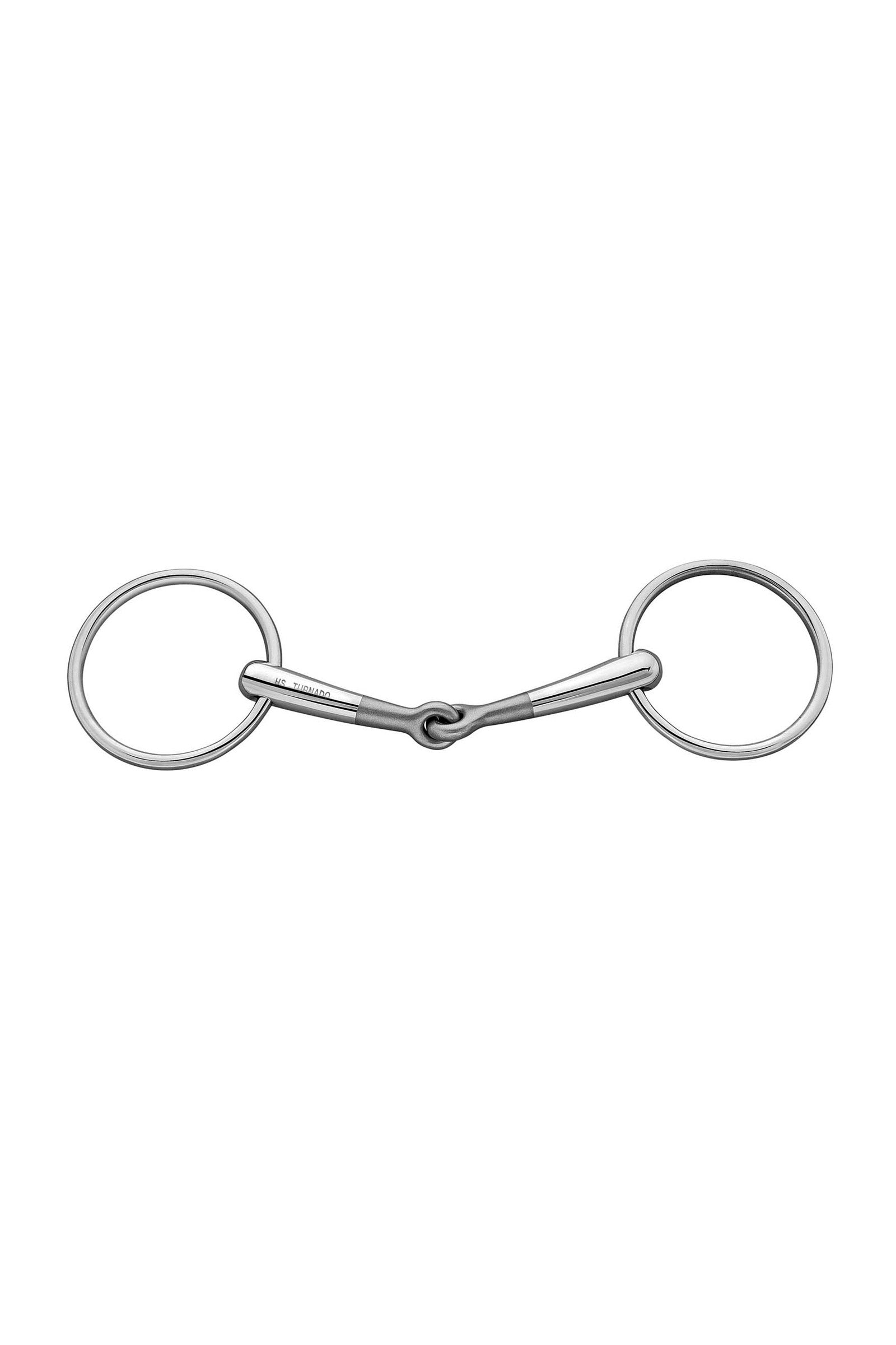 Sprenger Turnado Stainless Steel Loose Ring Snaffle, Single Jt., 14 mm Bett