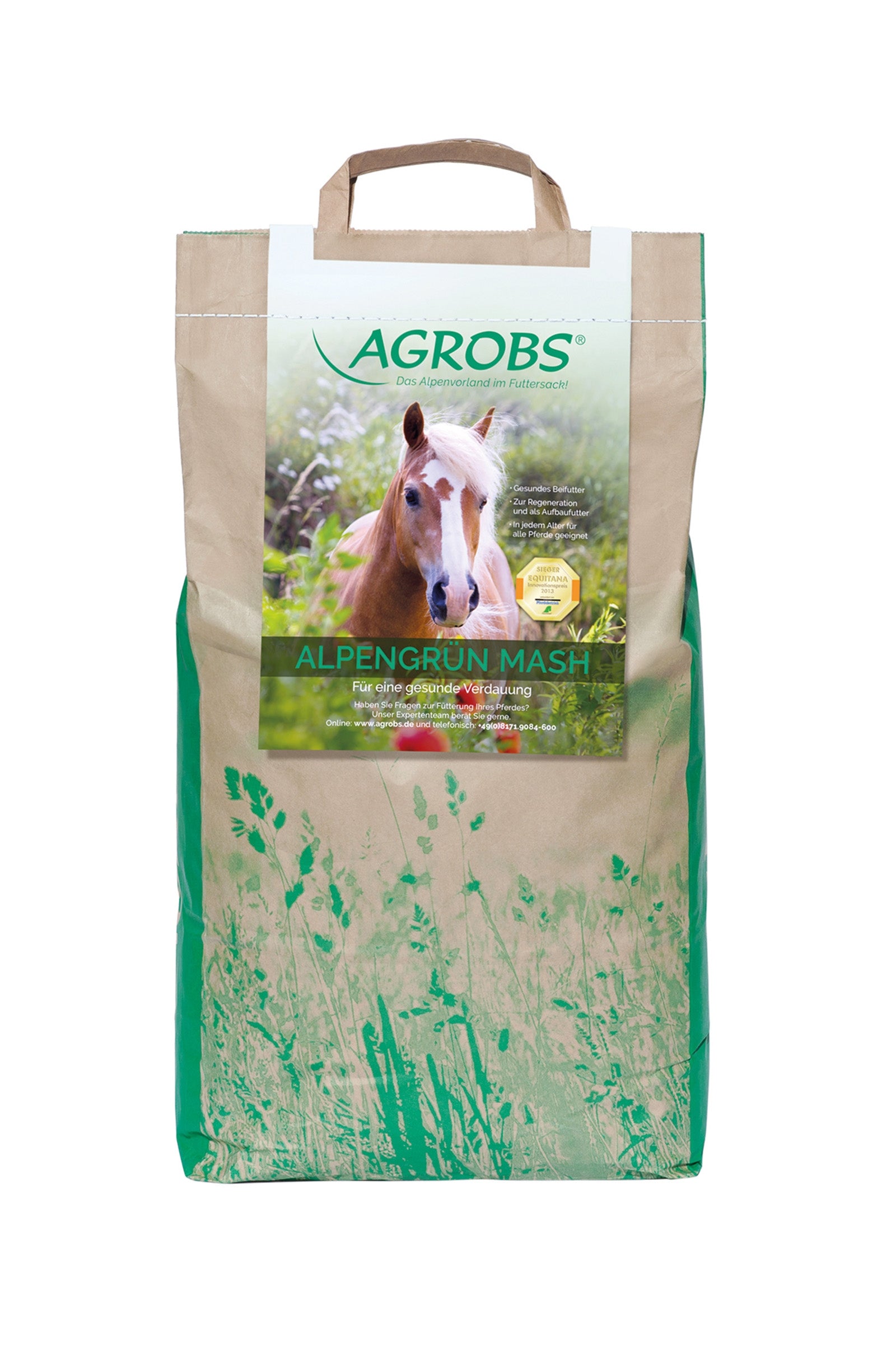 Agrobs Alpengrün Mash 5kg Refill Paket Horse Feed & Nutrition