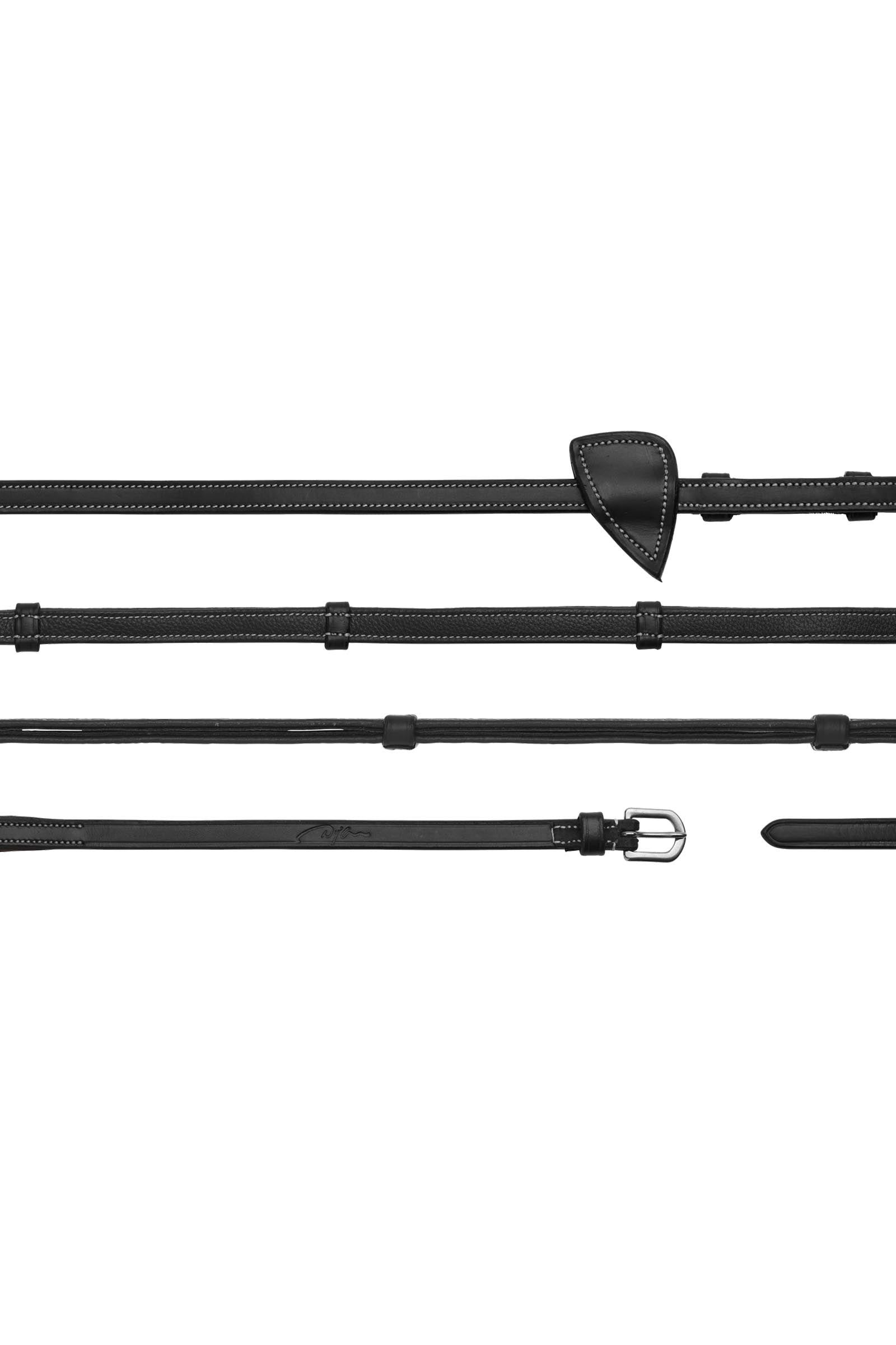 Dy'on Working lädertyglar med läderstopp 13 mm Träns & Tyglar