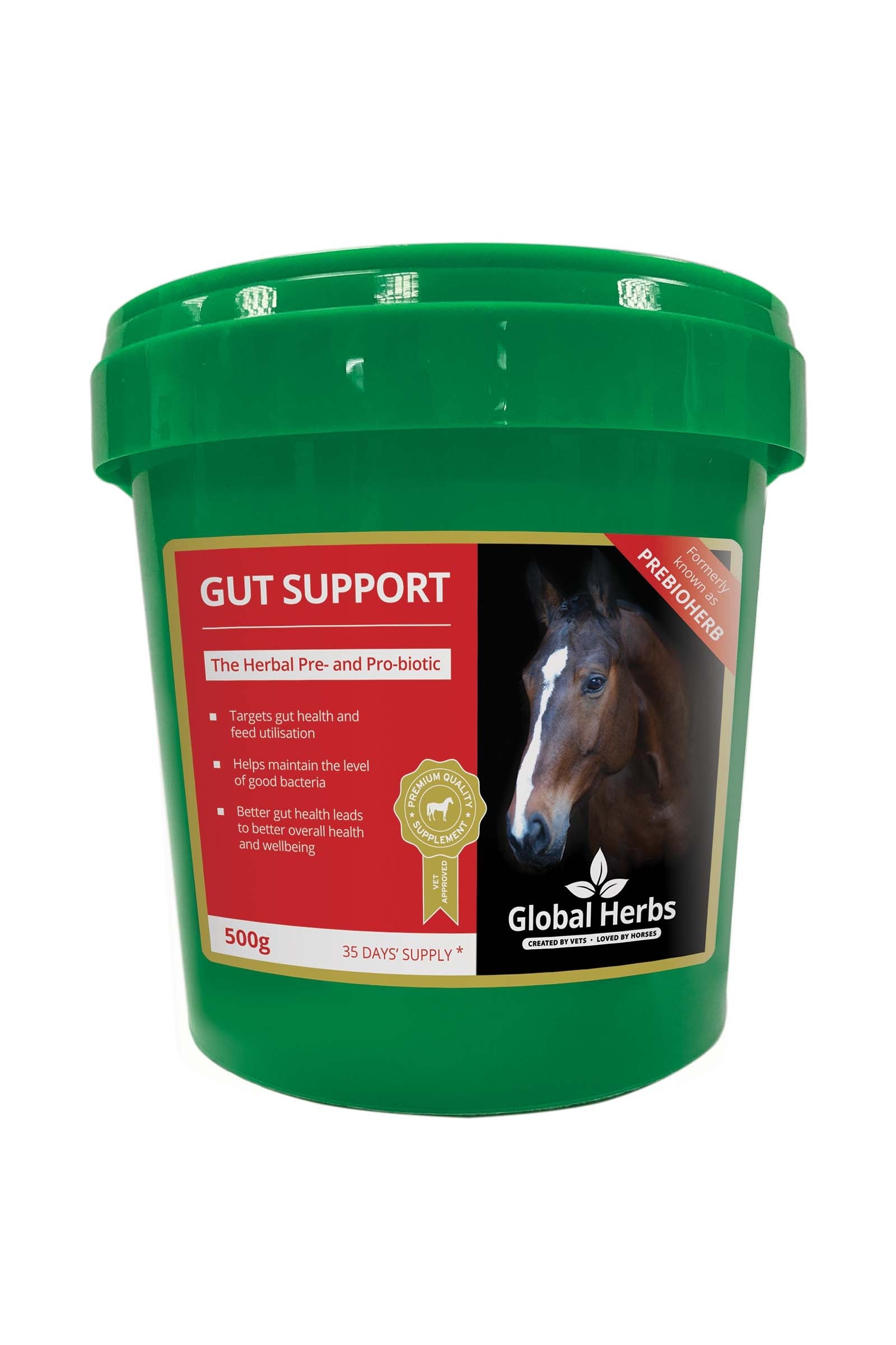 Global Herbs Gut Support 500 g Horse Feed & Nutrition