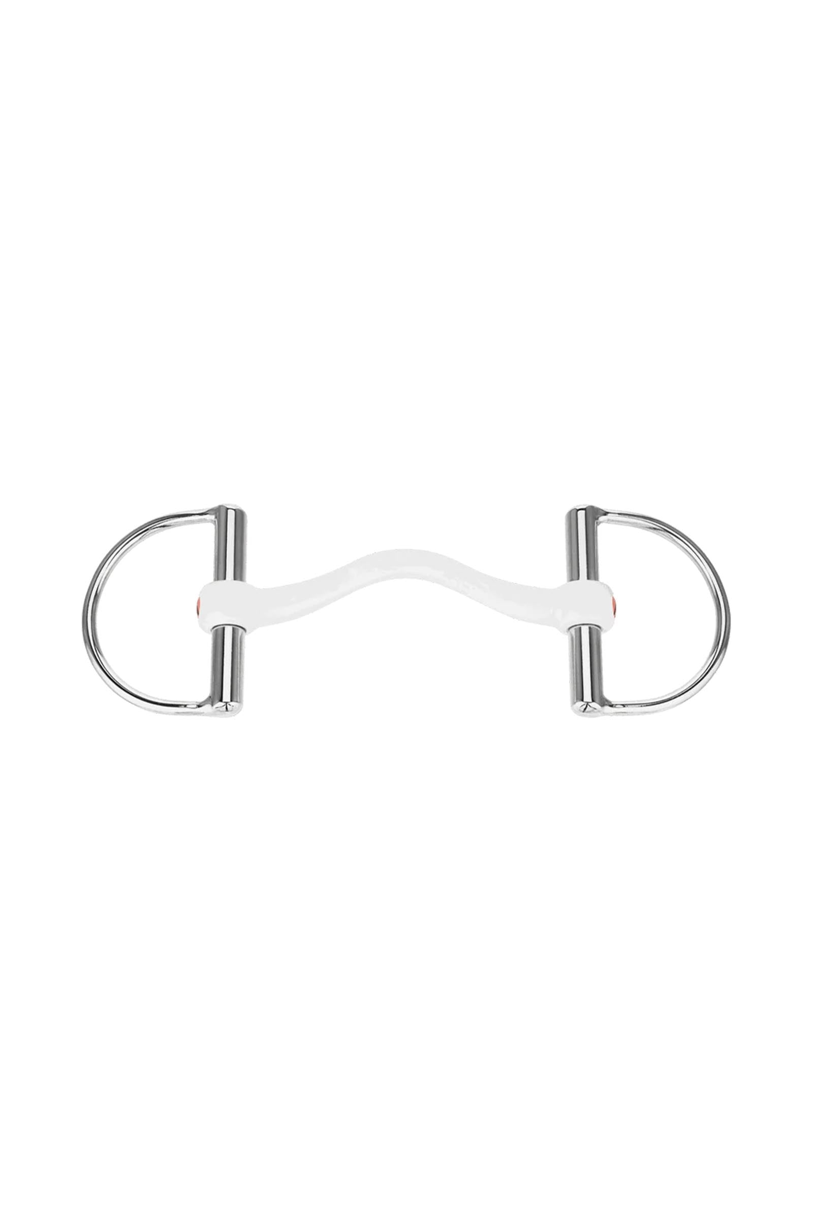 Sprenger Nathe CM D-ringbett, hård rak stång med tungfrihet, 15 mm, termoplast Bett