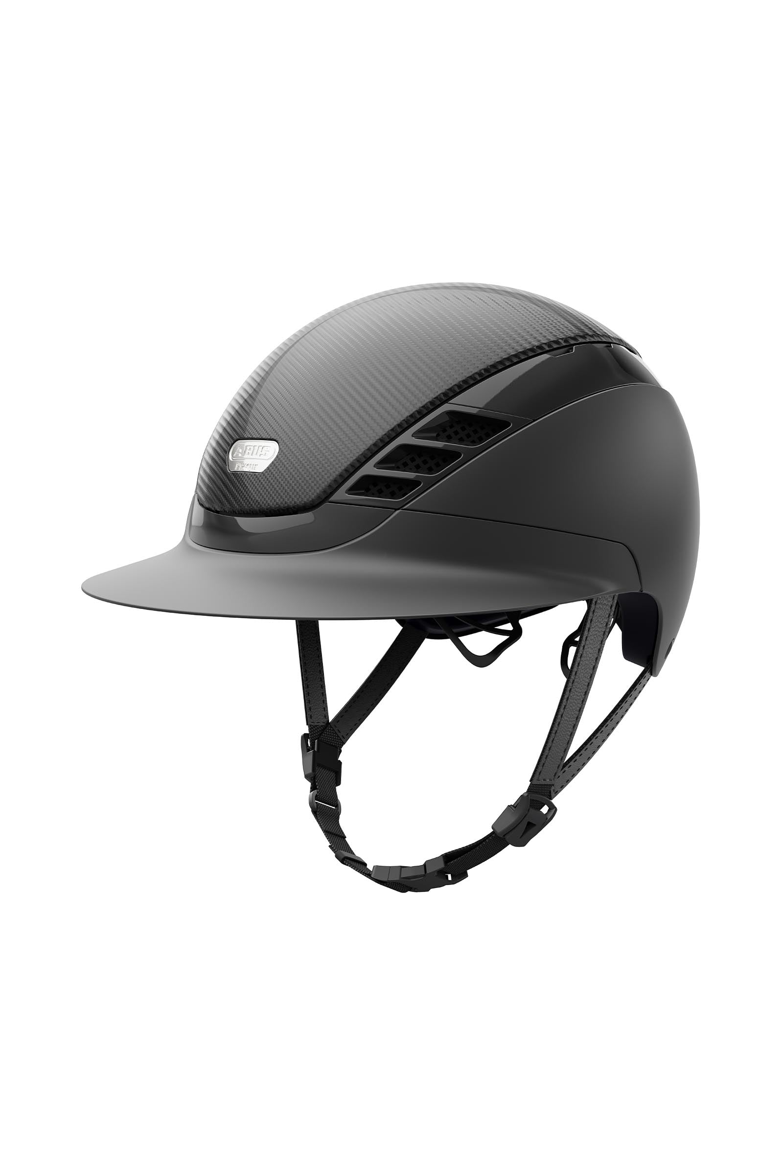 Abus Airluxe Pure Carbon Style ridhjälm med lång skärm Ridhjälmar & Säkerhetsvästar