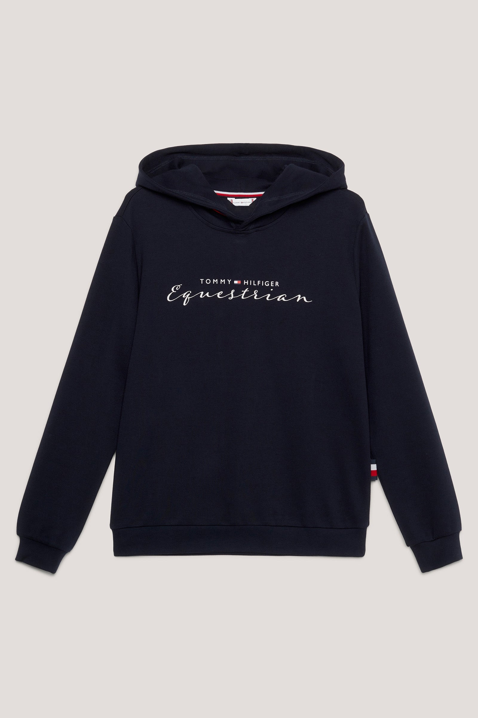 Tommy Hilfiger Equestrian Metallic Logotyp Grafisk Luvtröja dam Damridkläder