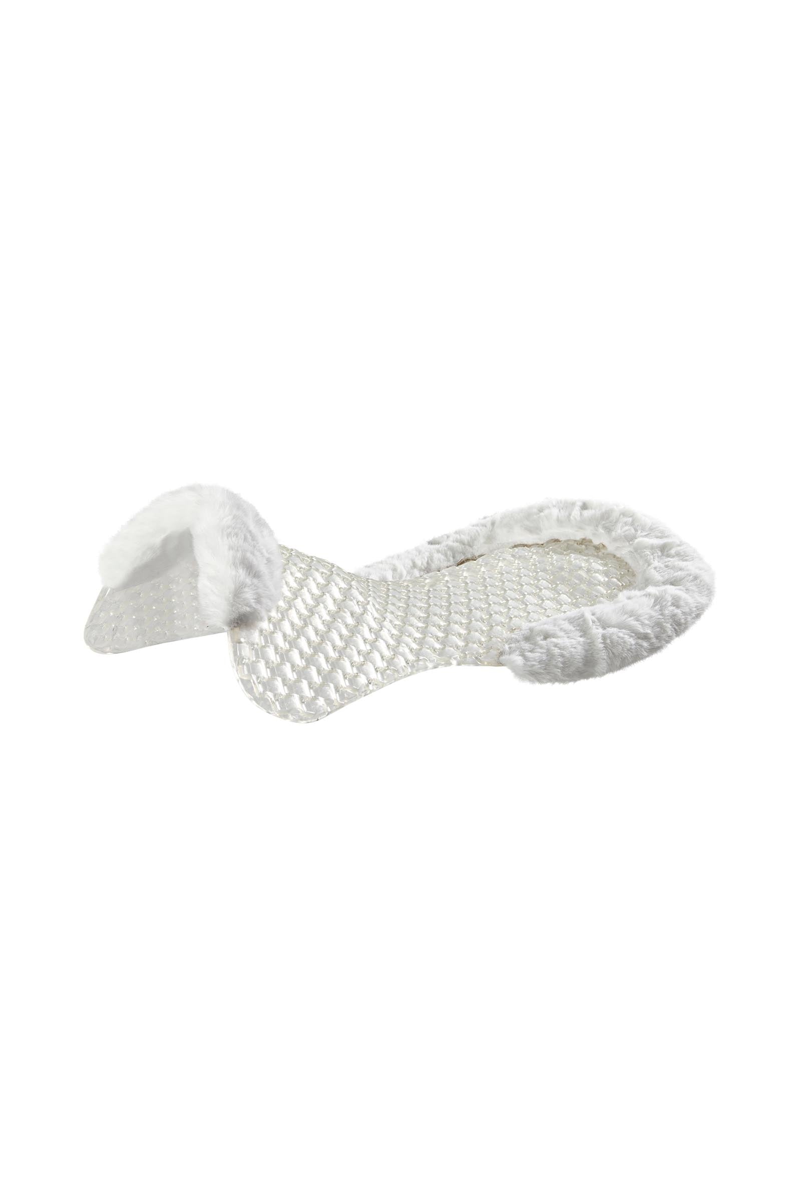 Acavallo Gel Non Slip Respira With Faux Sheepskin Cut-Out Flat Saddle Pads