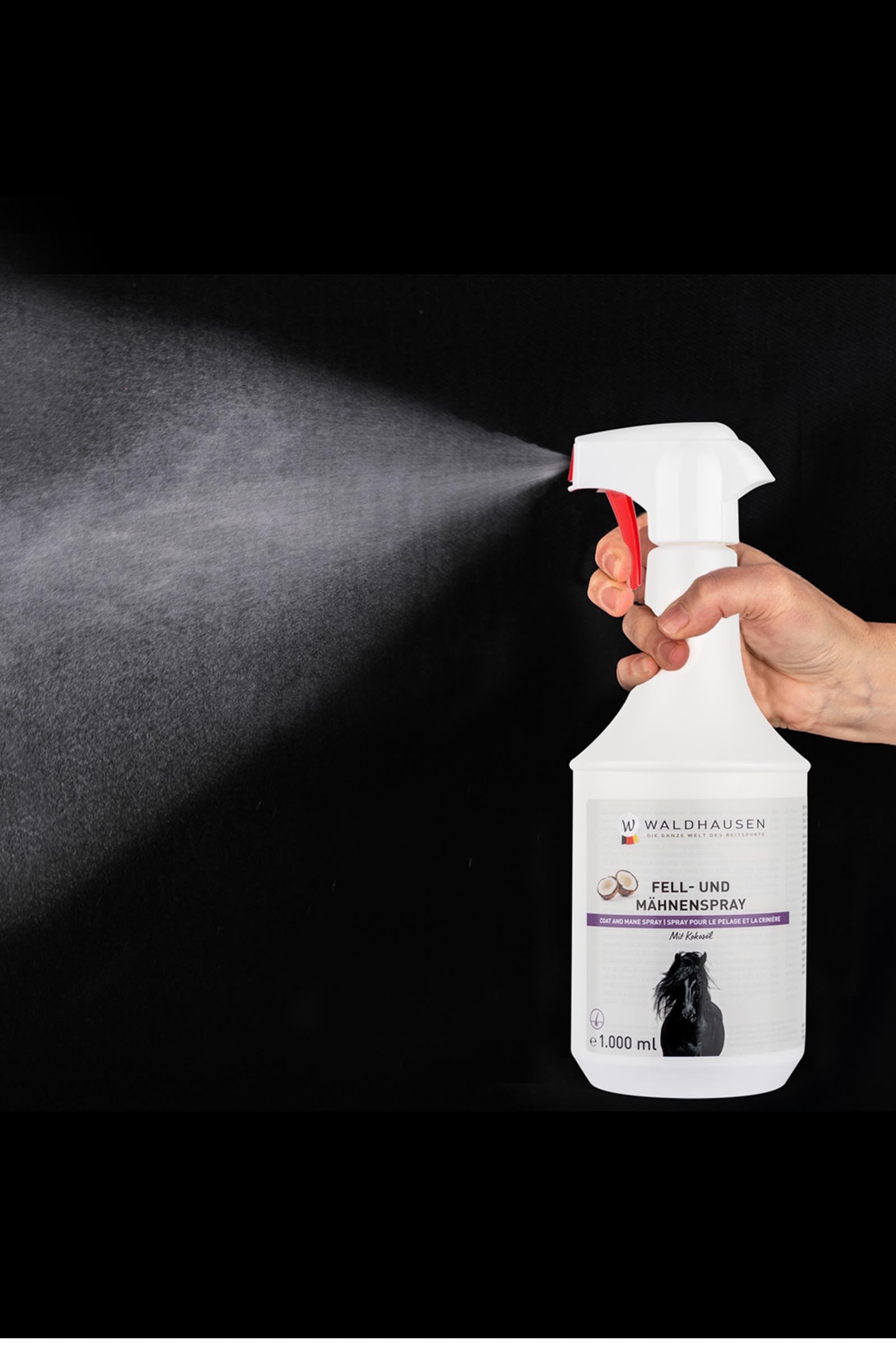 Waldhausen Coat & Mane Spray With Coconut Oil, 1 L Horse Health Care