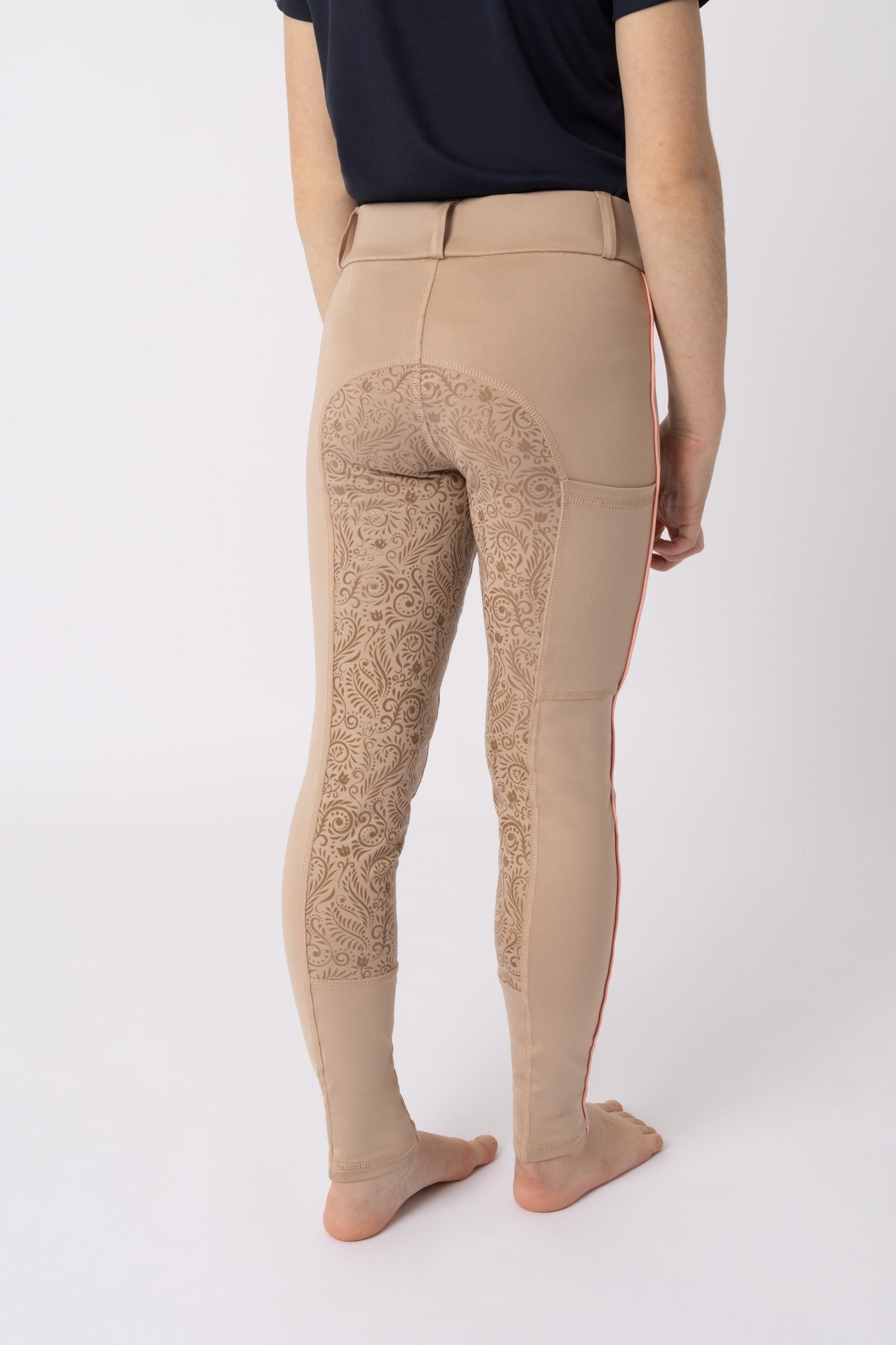 Horze Suna ridtights med helskodd, barnstorlek Barnridkläder