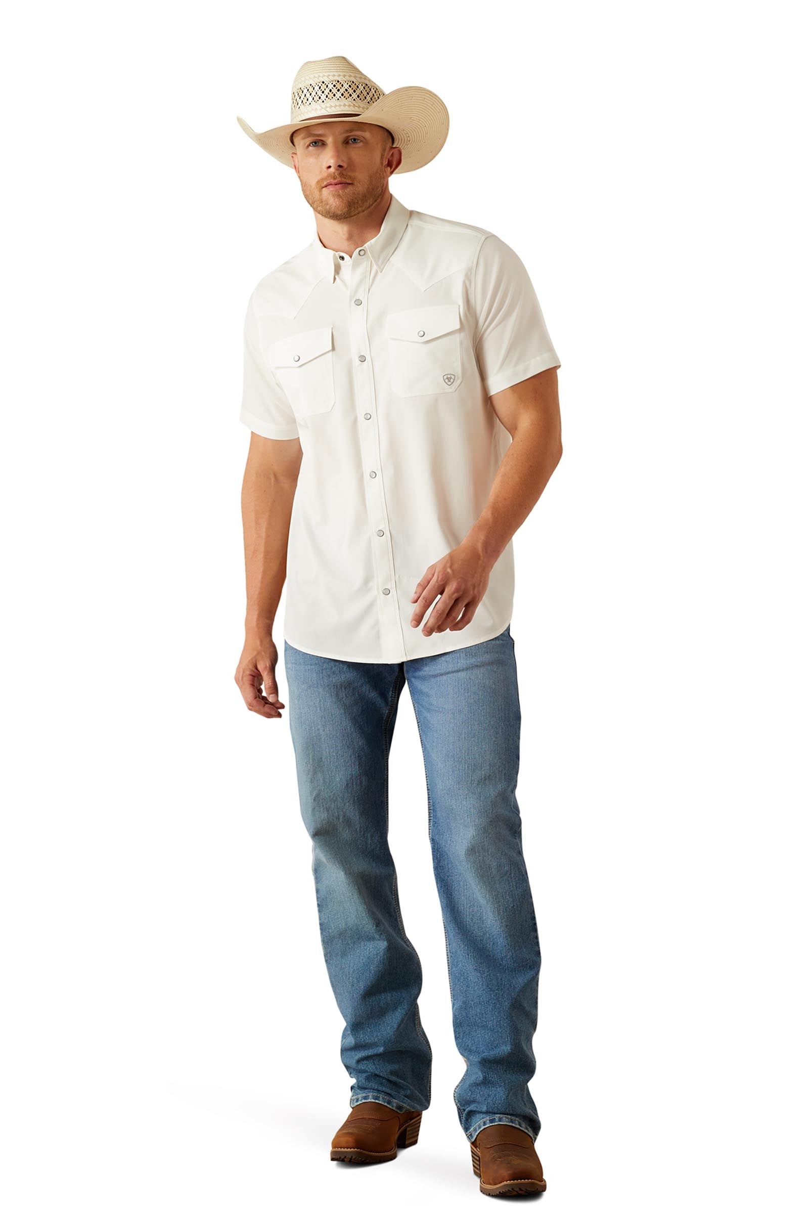 Ariat Men's VentTEK Western Fitted Shirt Mens Riding Clothing