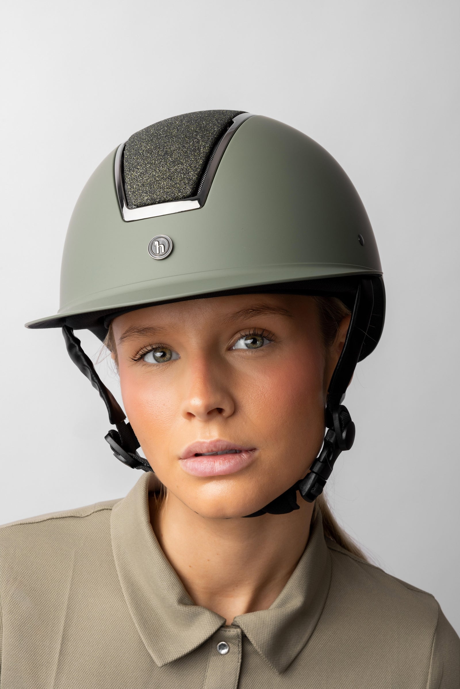 Horze Monarch II Metallic Glitter Helmet Safety Equipment