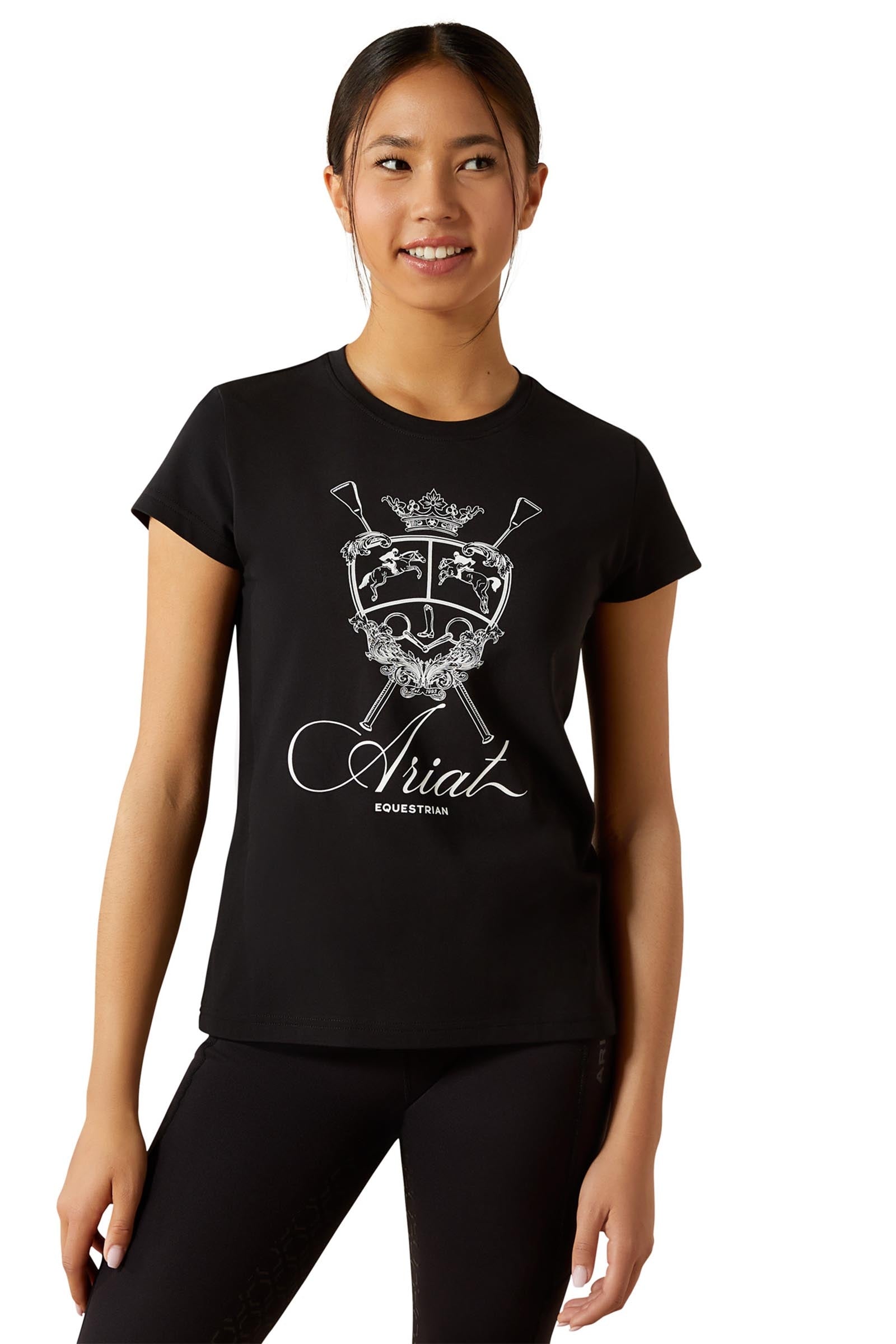 Ariat Ritzy Logo kortärmad skjorta för barn Barnridkläder