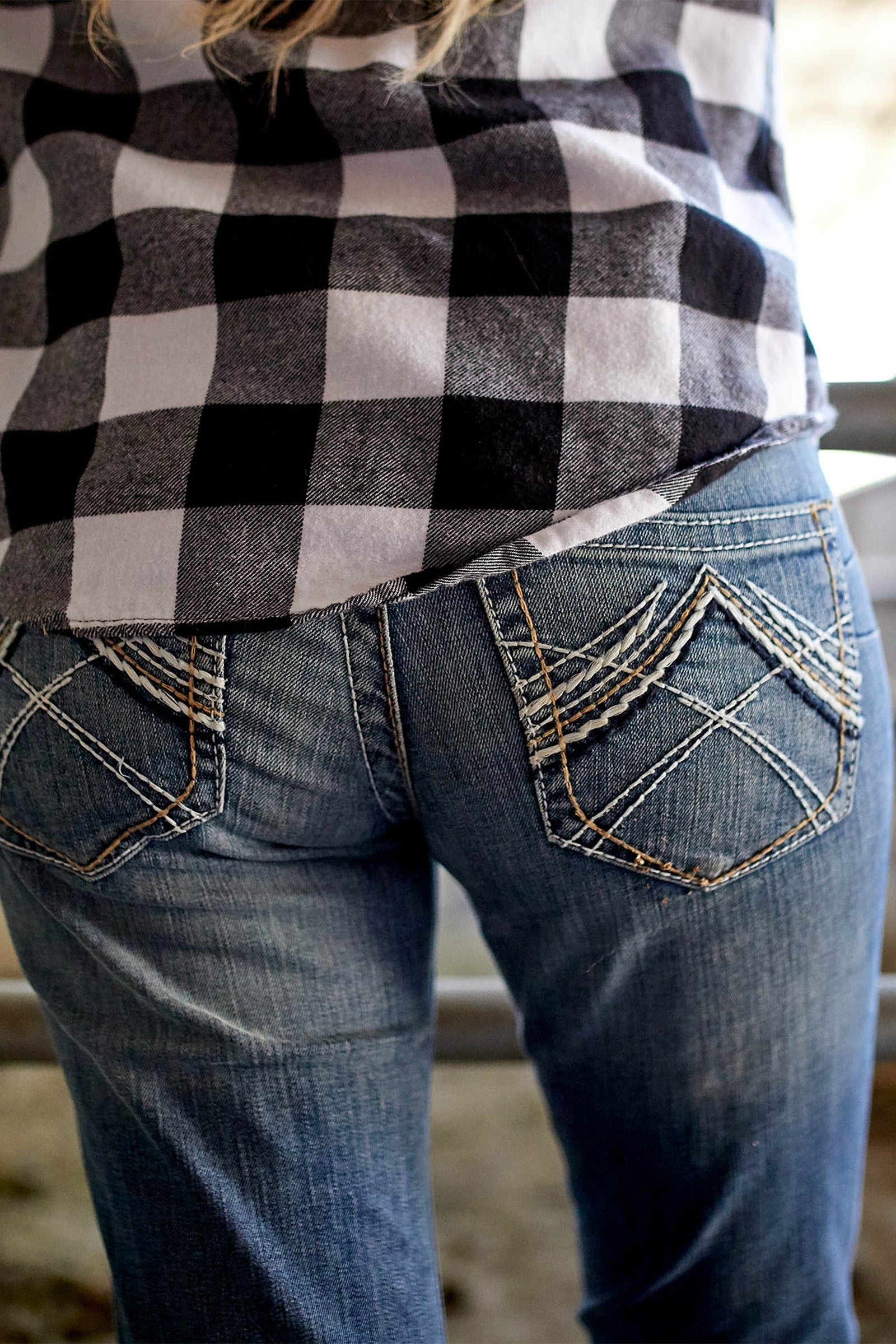 Ariat Whipstitch R.E.A.L. Women´s Mid Rise Stretch Boot Cut Jeans Women’s Riding Clothing