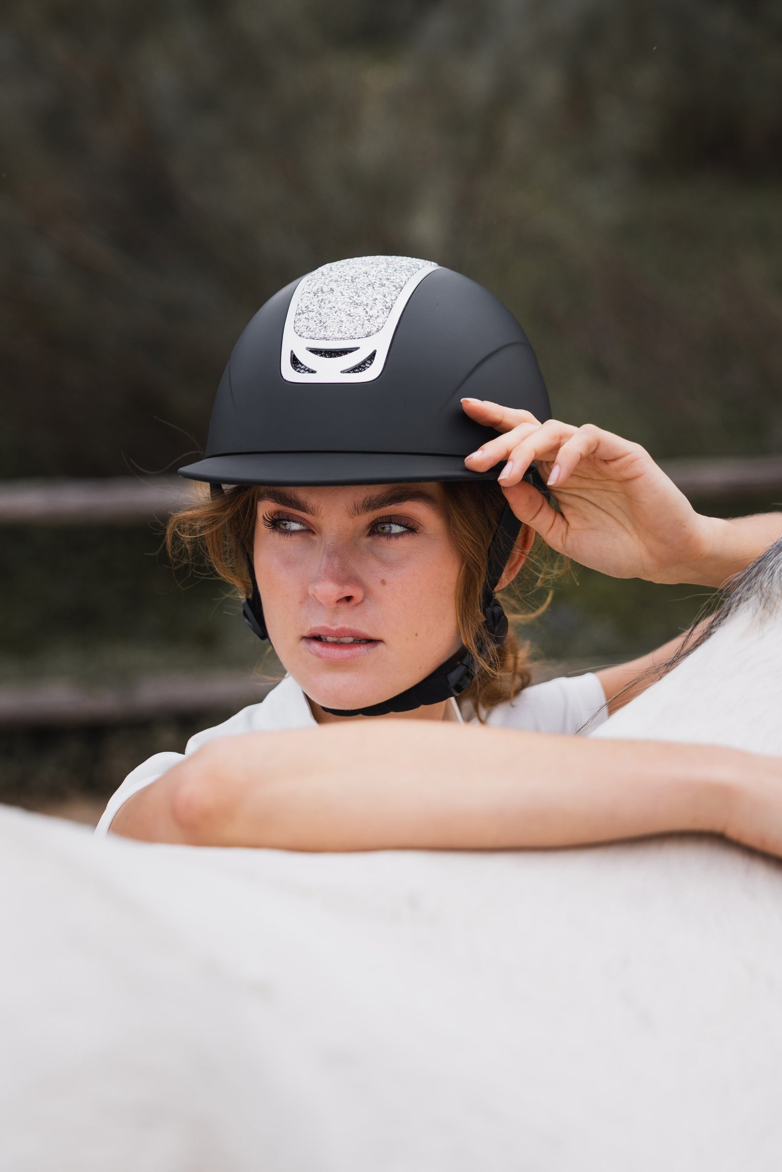 Horze Arix II Crystal Helmet Safety Equipment