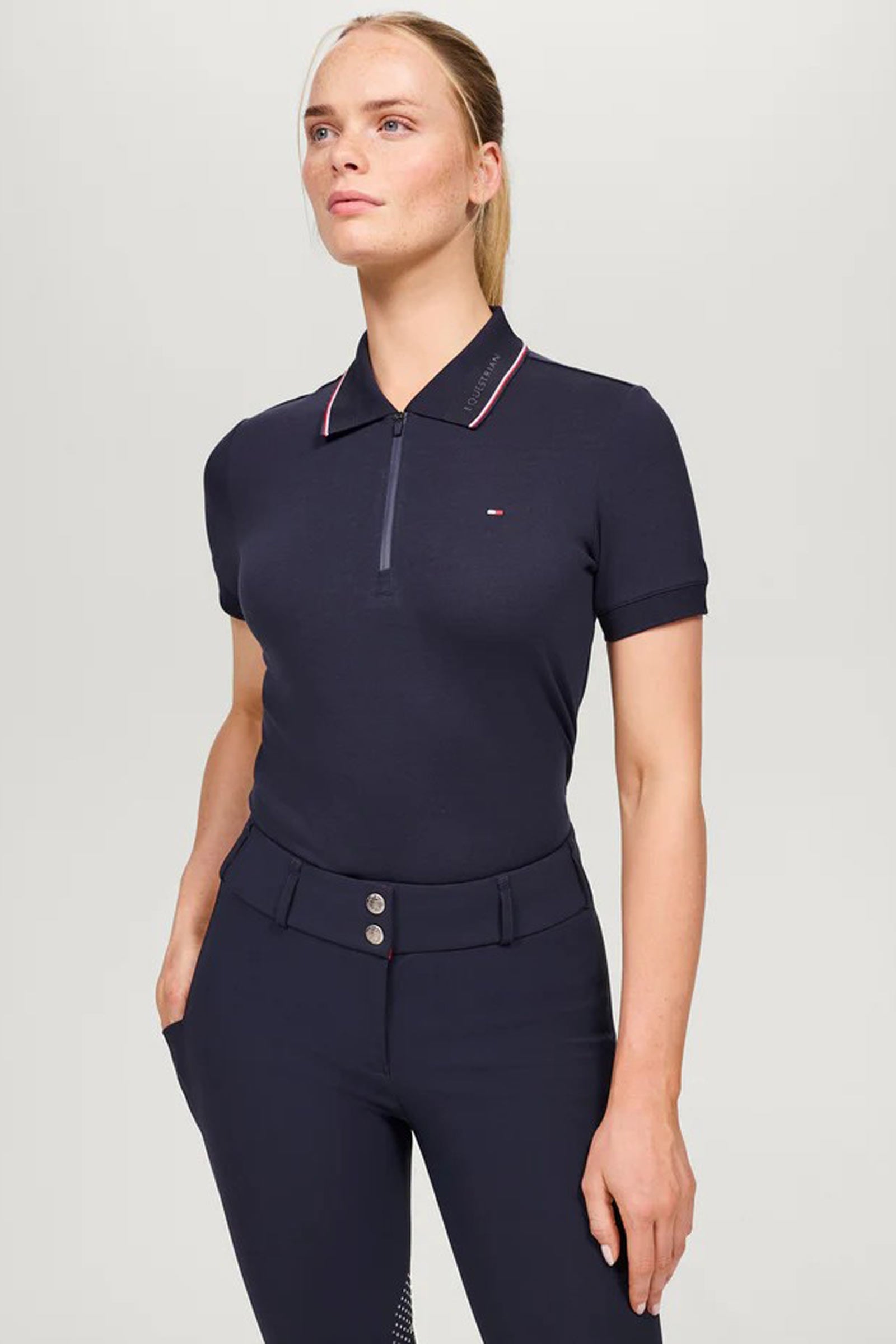Tommy Hilfiger Equestrian Camden Women´s Zip Polo Shirt Women’s Riding Clothing