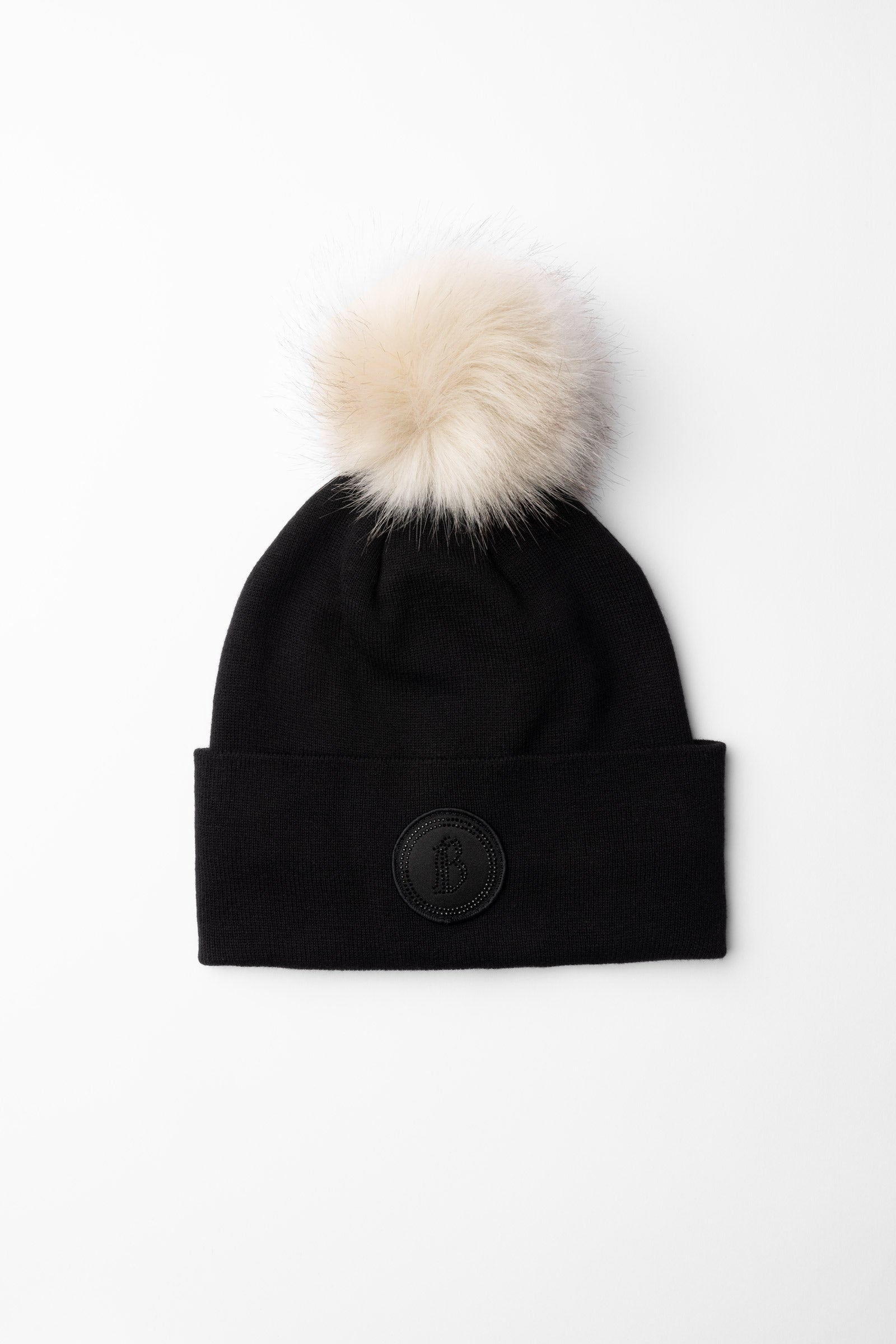 B Vertigo Sydney Stickad mössa med avtagbar pompon Accessoarer