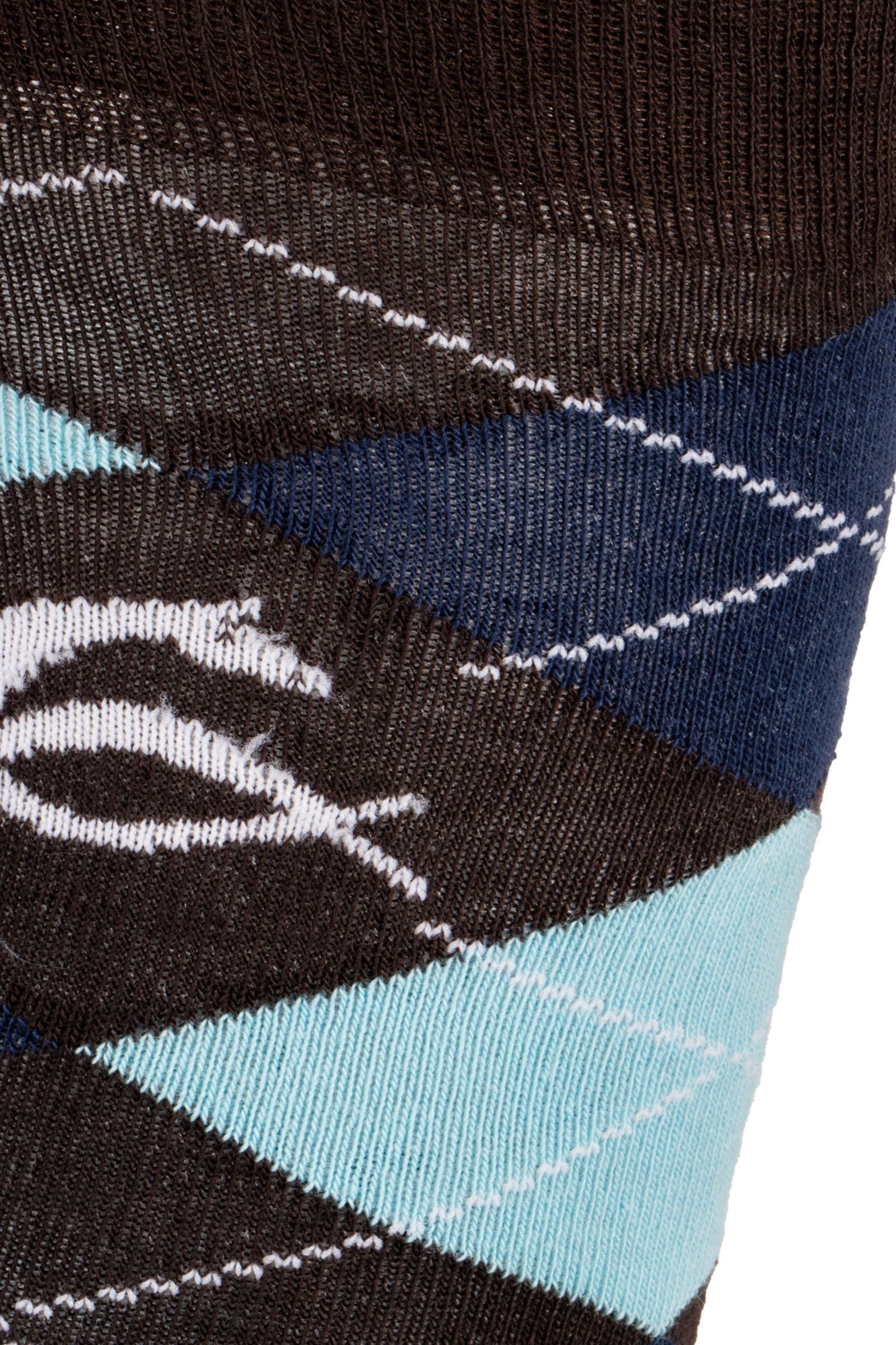 Acavallo Diamond Pattern Cotton Socks Socks
