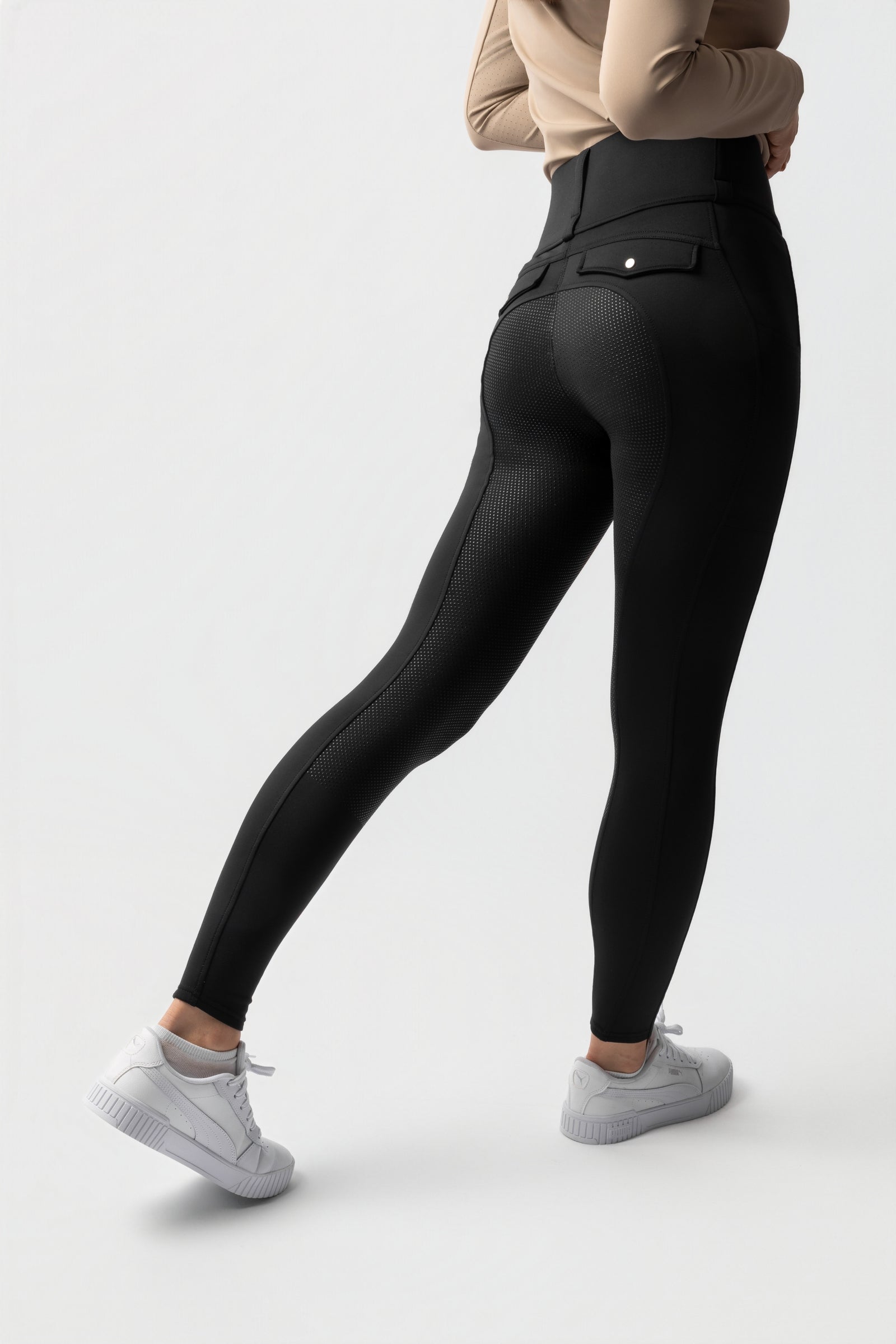 Horze Anya Hybrid Thermotights med Fullgrip Womens Breeches
