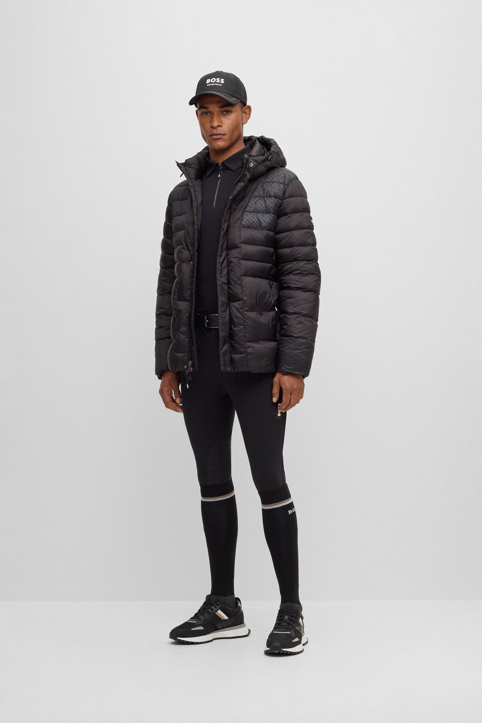 Boss Elton Signature Stripe Men's Training Polo Shirt Mens Riding Clothing