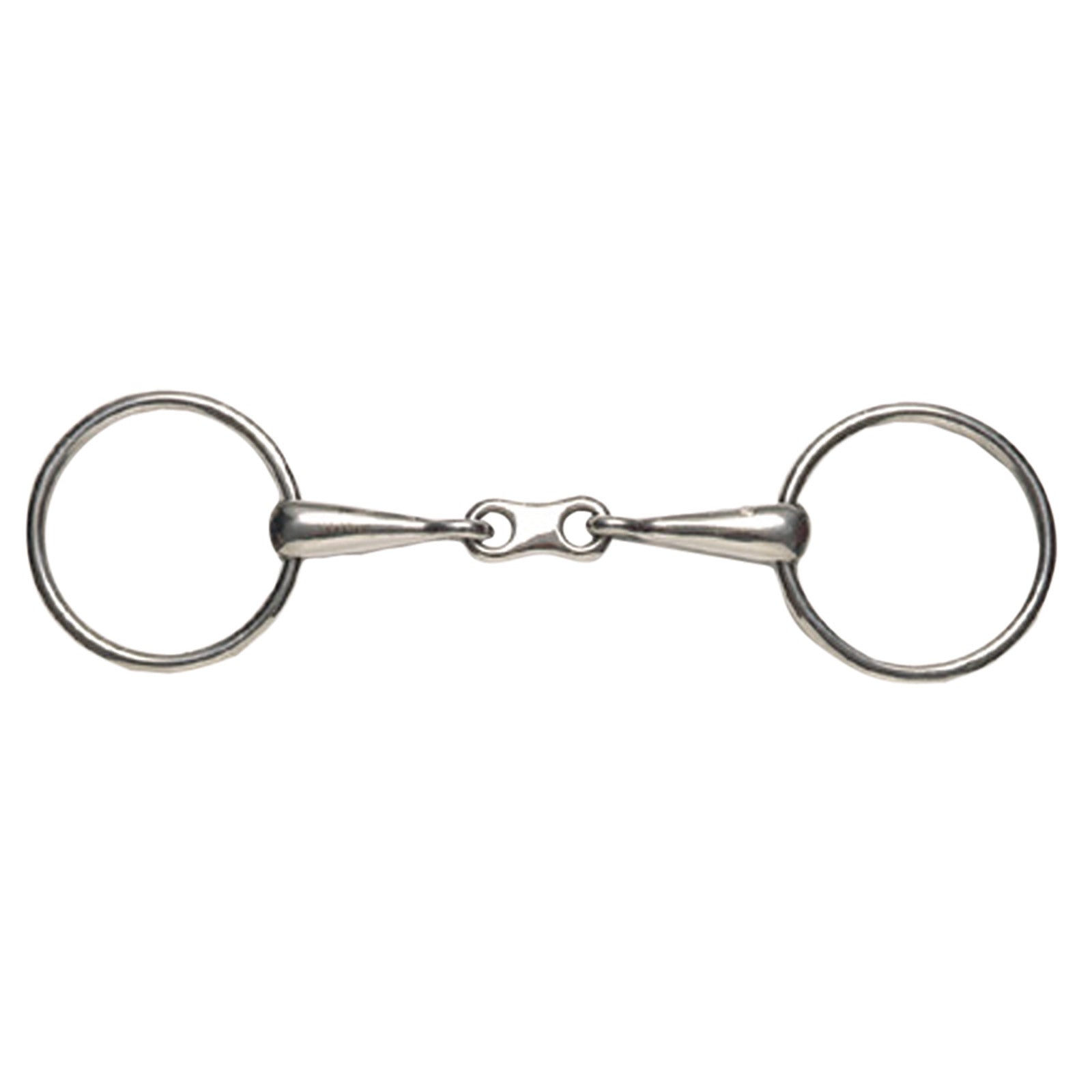 Korsteel Stainless Steel Thin Mouth French Link Loose Ring Snaffle Bit Bett