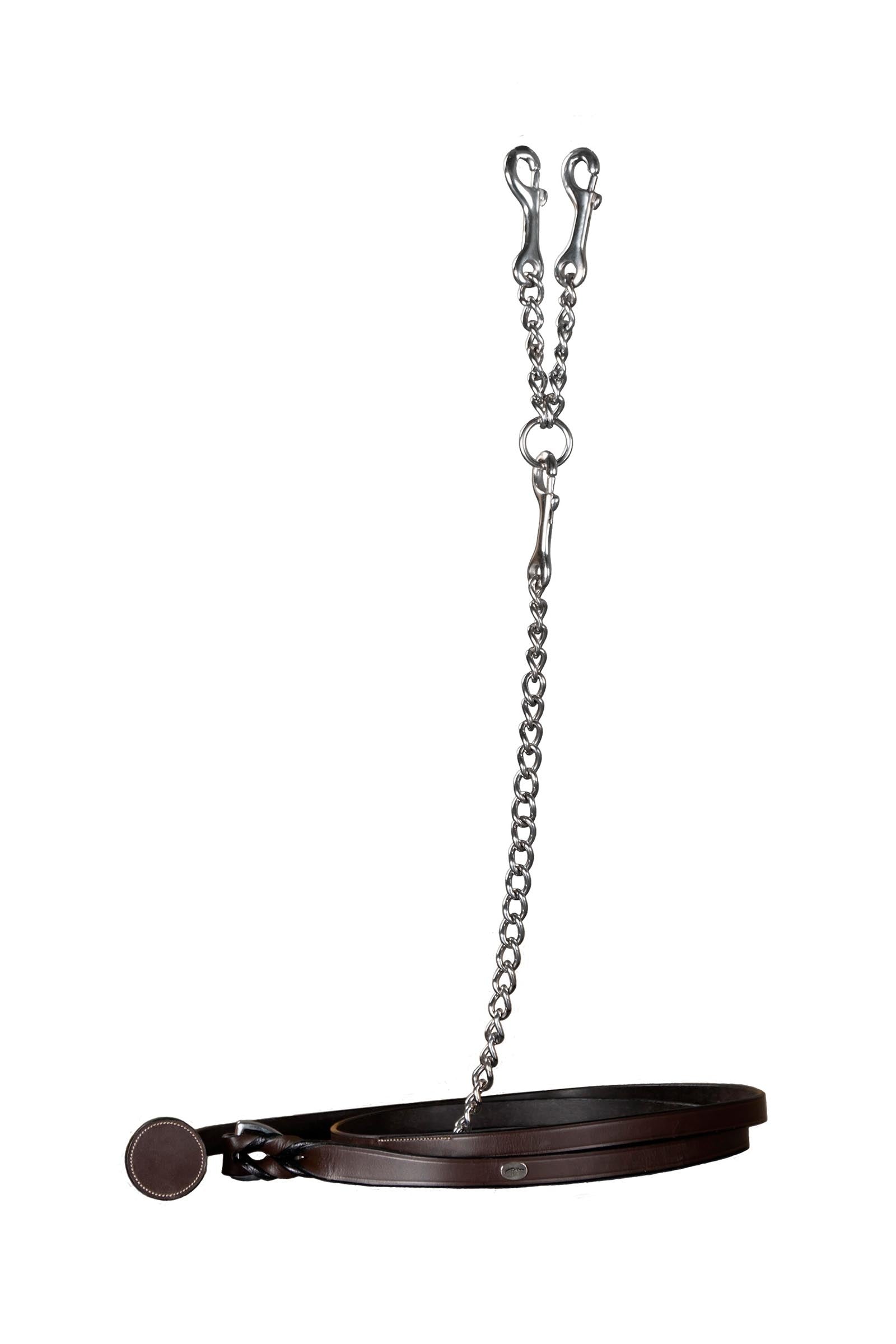 Dy'on Working grimskaft i läder med kedja Grimma & grimskaft