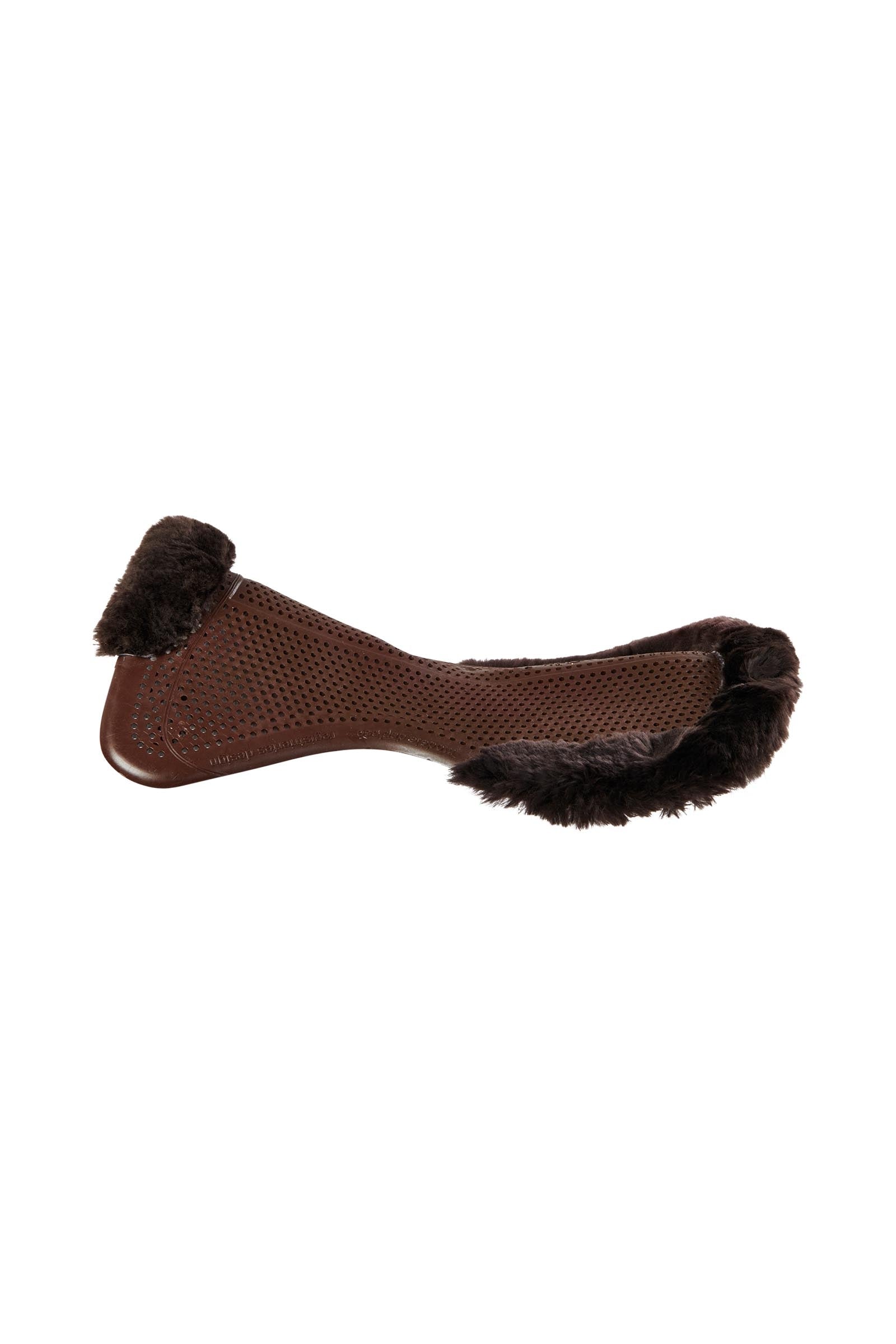 Acavallo Gel Non Slip Classic Pony With Sheepskin 1/2 Cut-Out Flat Saddle Pads