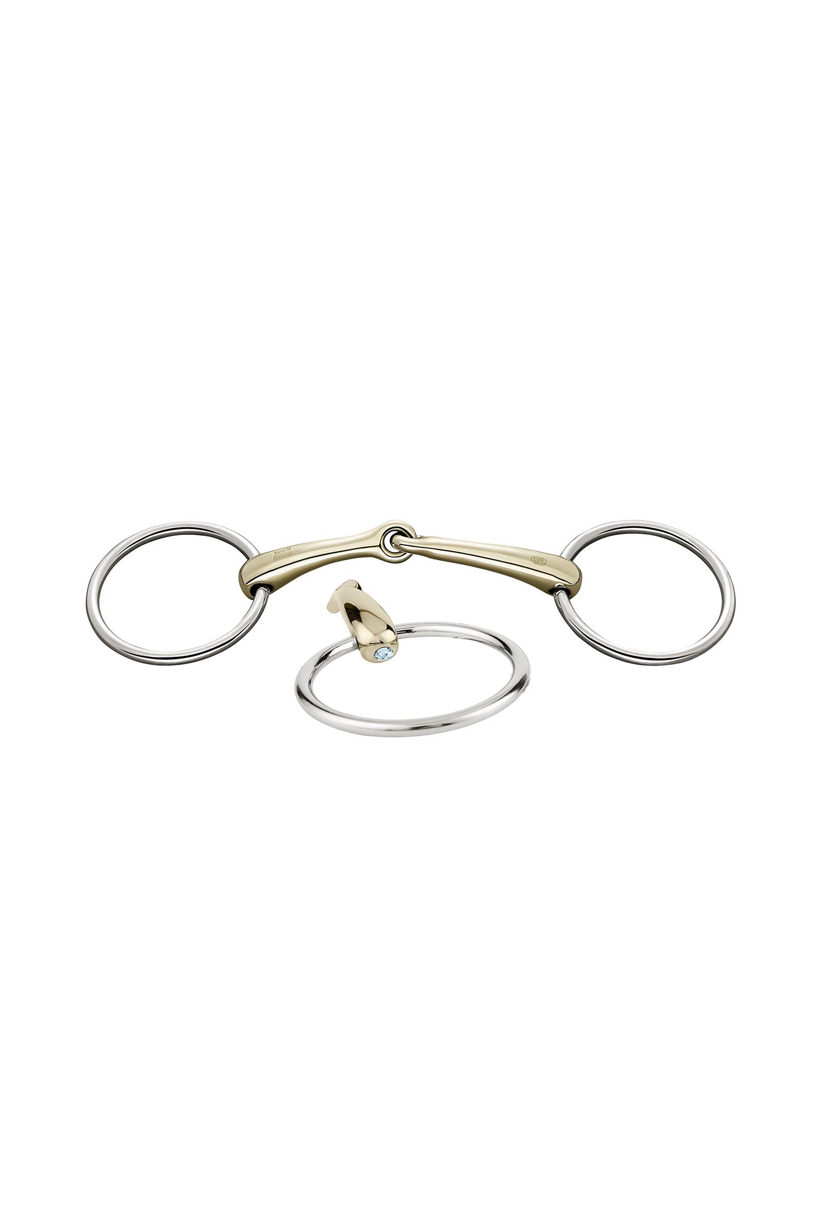 Sprenger Dynamic RS bett lösa ringar, enkelt ledat, 16 mm, Sensogan, med kristaller Bett