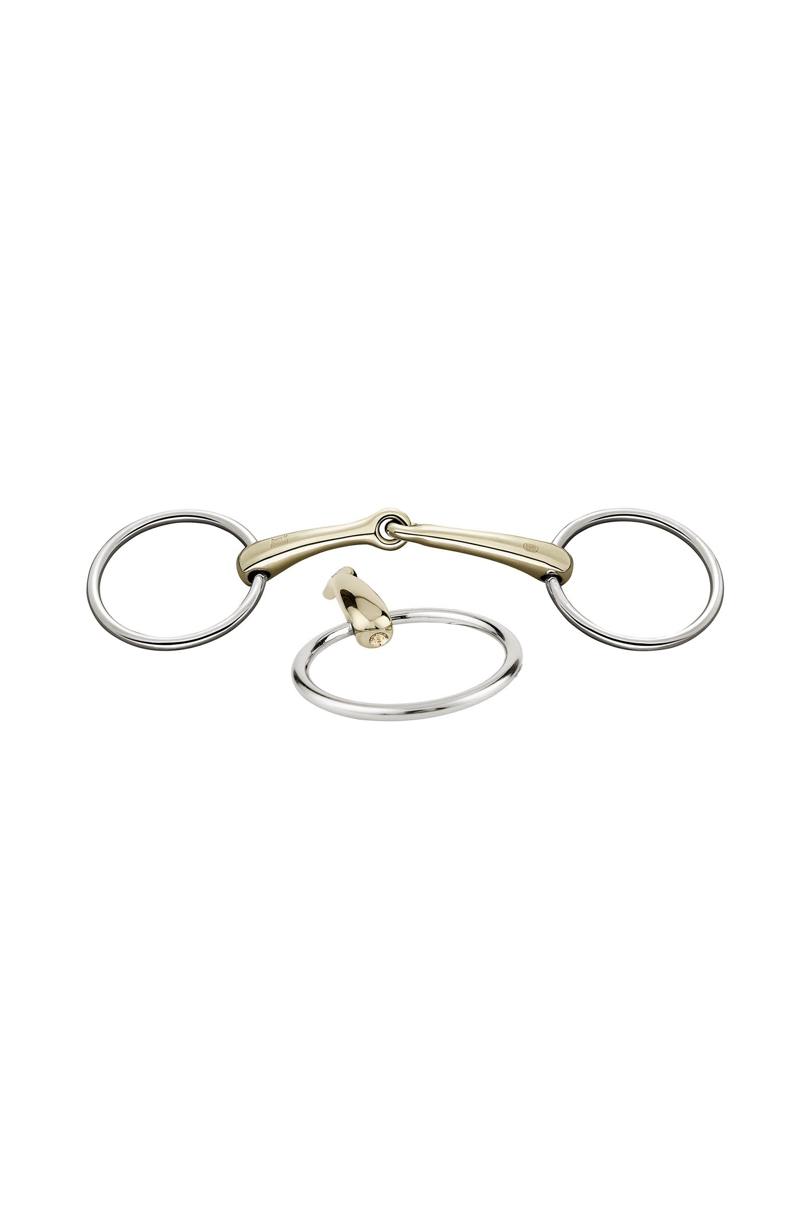 Sprenger Dynamic RS Loose Ring Snaffle Bit, Single Jt. 16mm, Sensogan, W. Crystal Horse Bits
