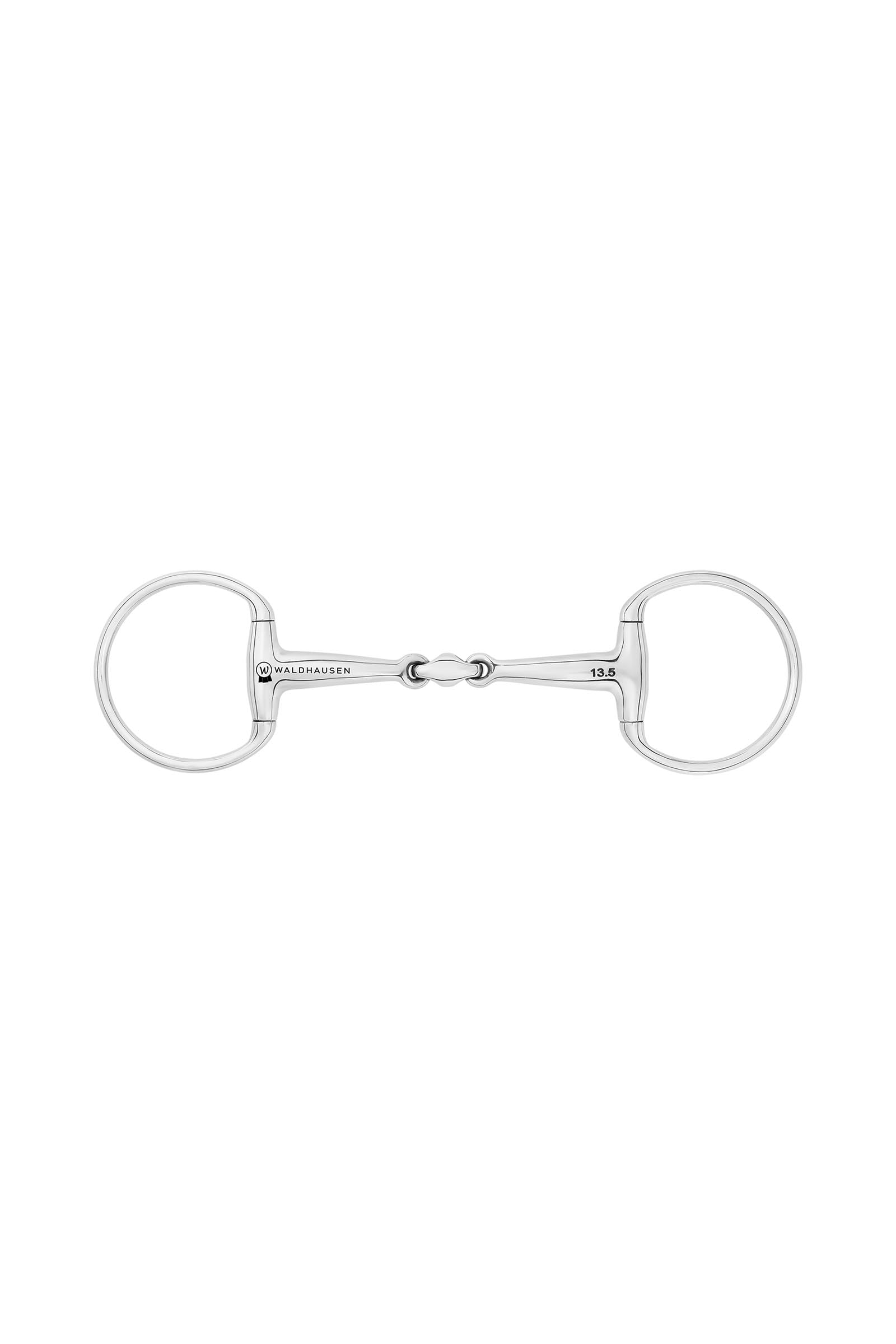 Waldhausen Eggbuttbit Anatomical, Double Jt., Stainless St., 16 mm Horse Bits