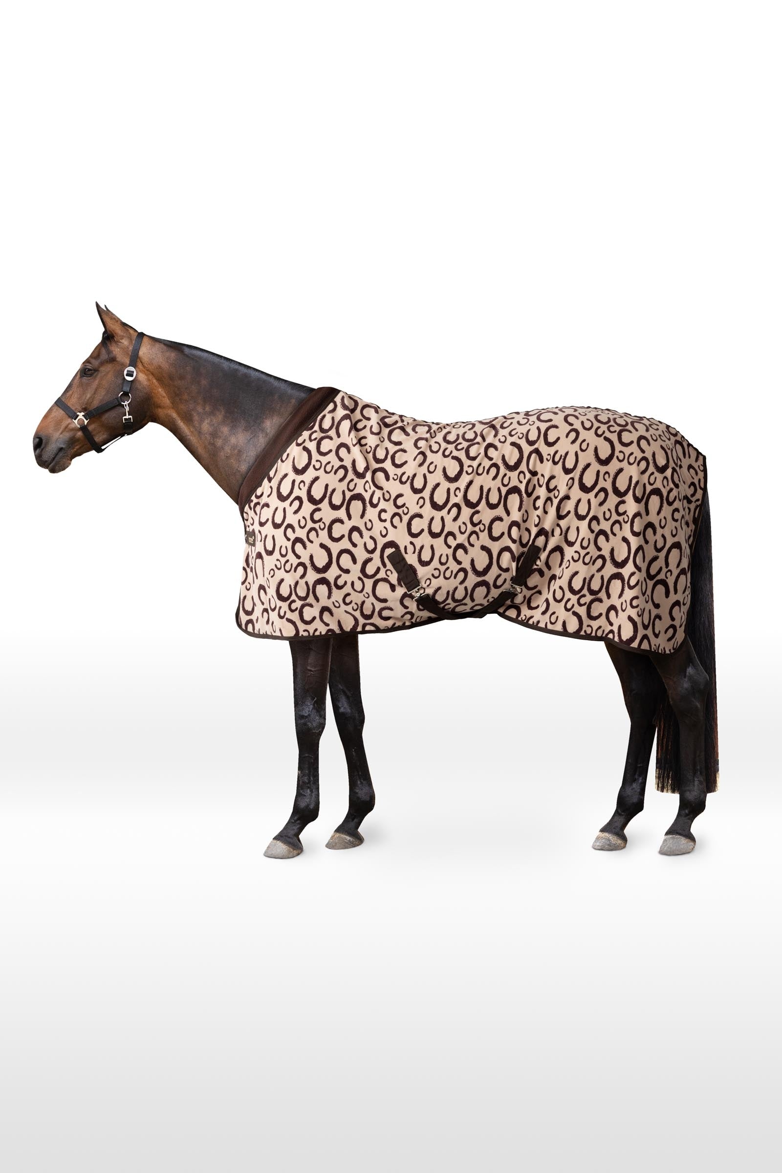 Horze Teddyfleece kyltäcke med hög lugg Hästtäcken