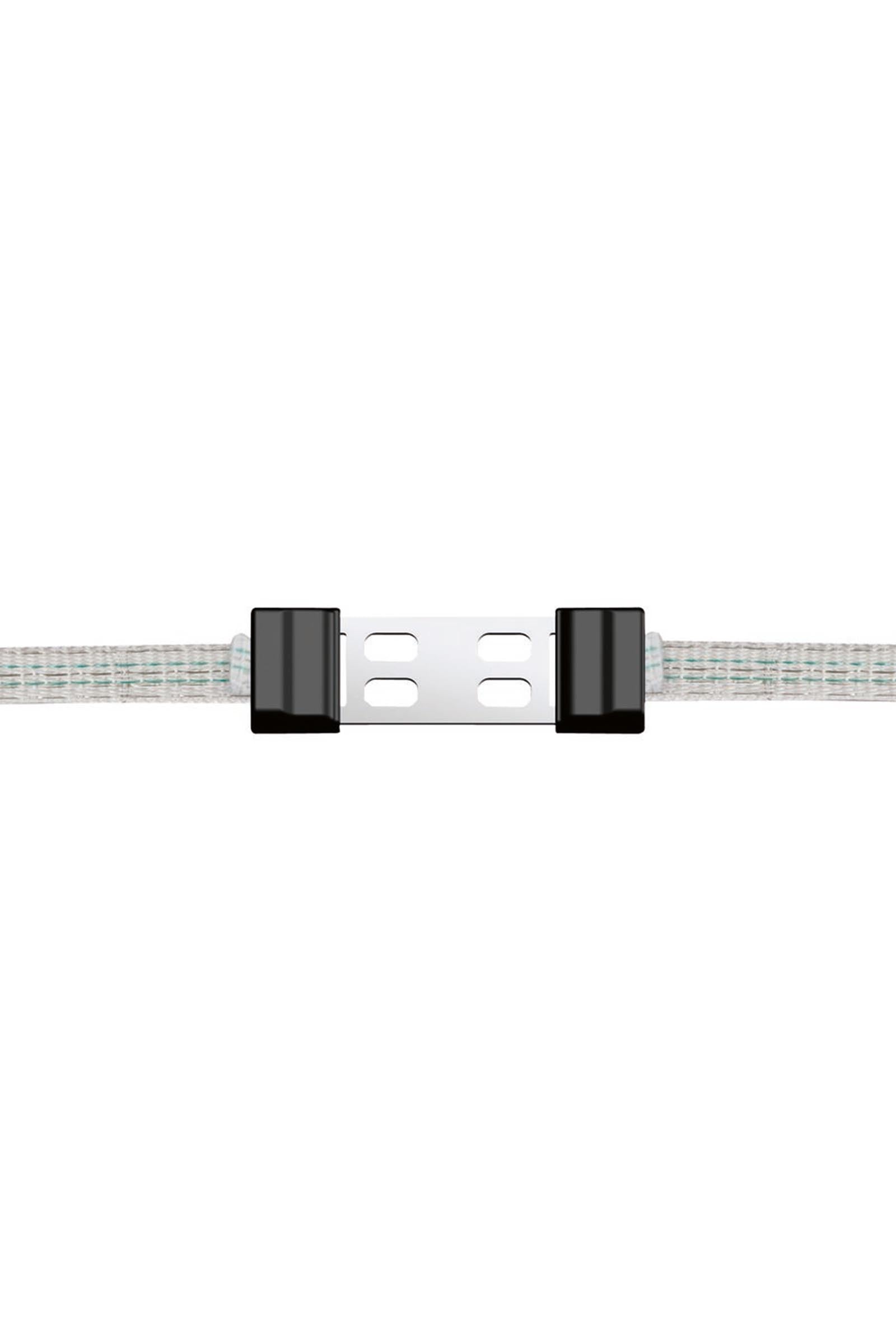 Kerbl bandkontakt Litzclip för Ø 12,5 mm band, inox, 5 st Elstängsel