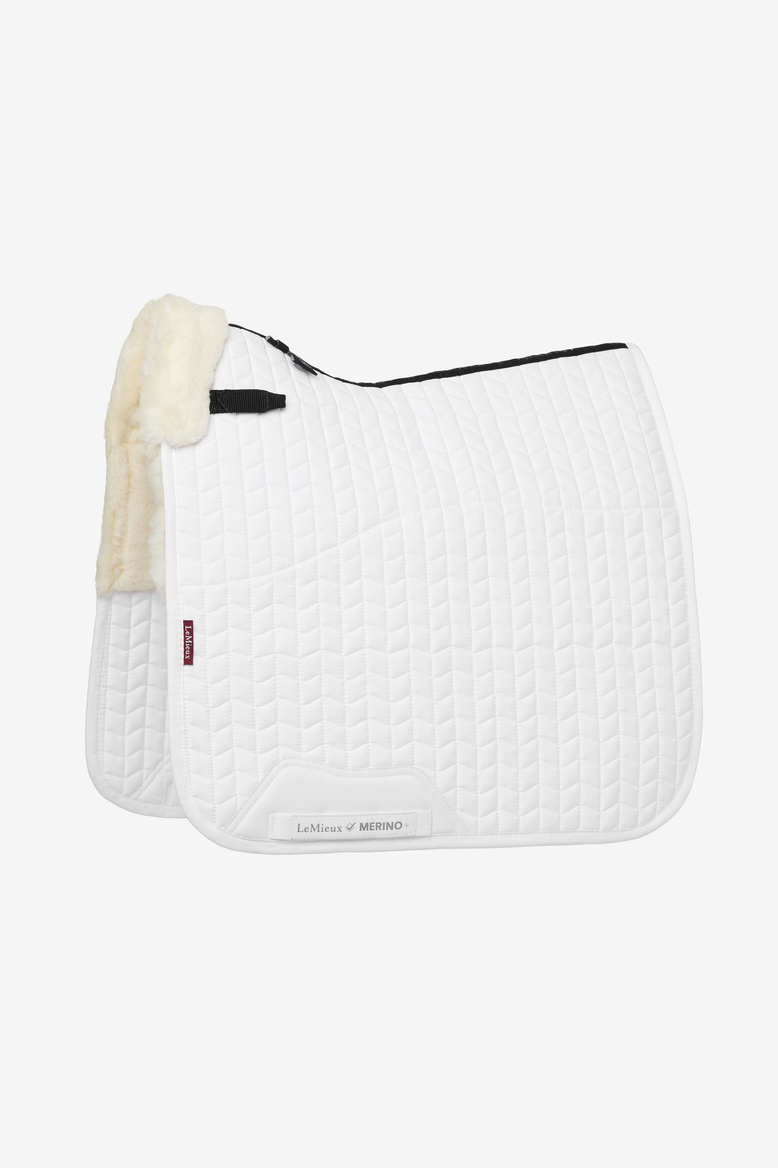 LeMieux Merino+ Dressyrschabrak, halvfodrad Schabrak
