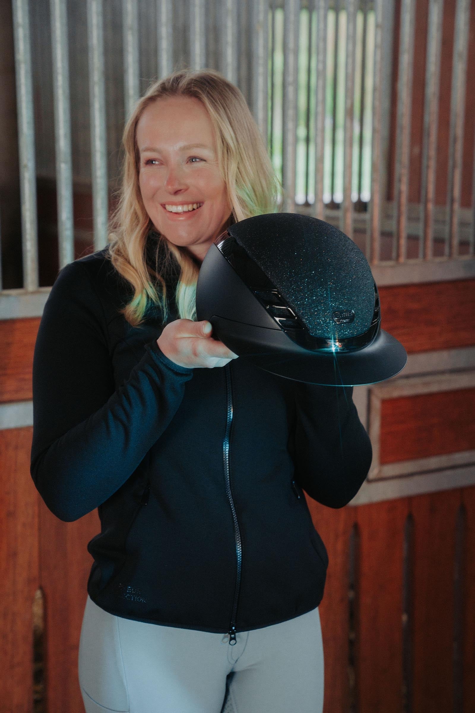 Abus Airluxe Supreme Glam Long Visor Riding Helmet Safety Equipment