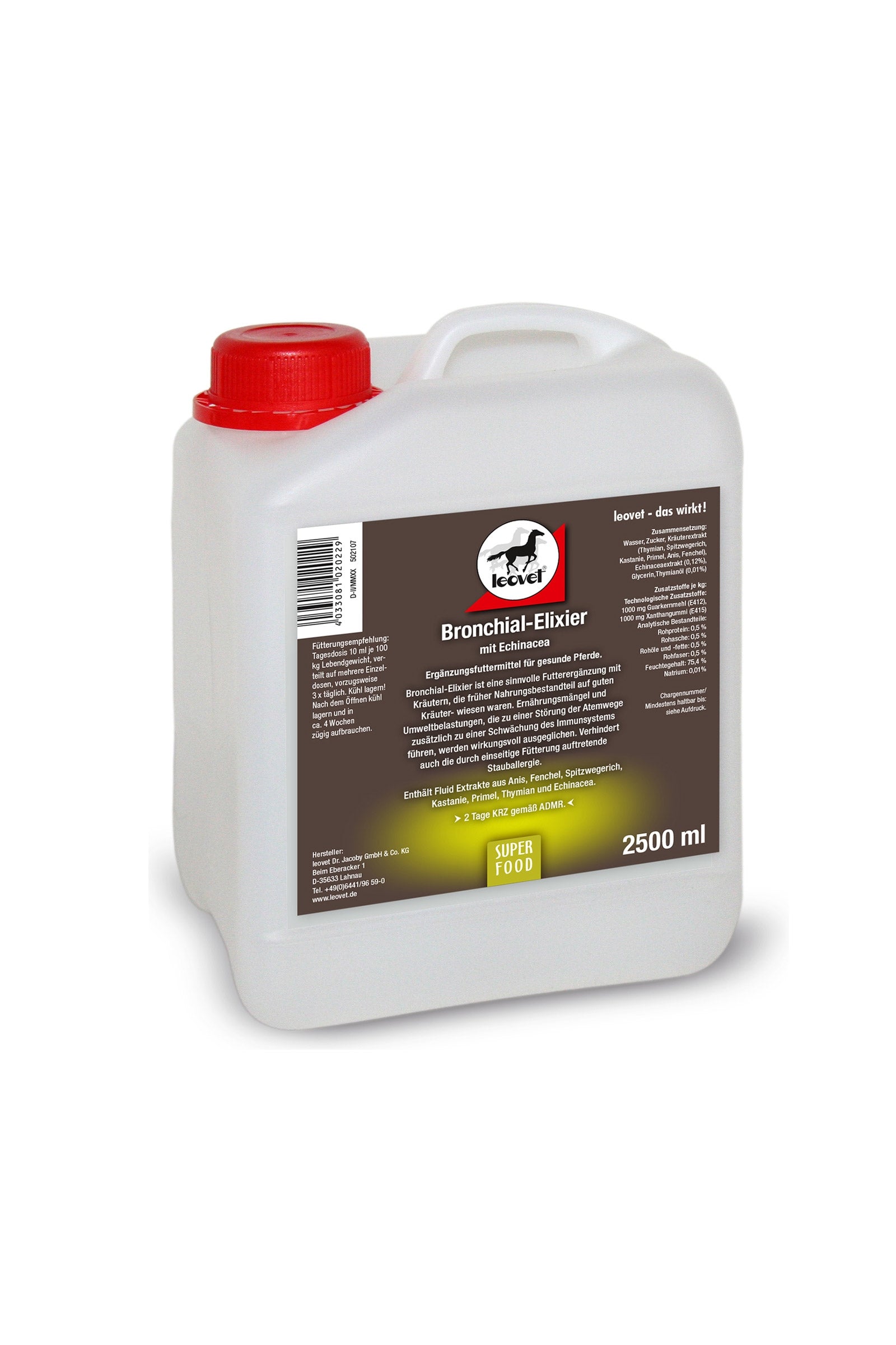 Leovet Respiratory Syrup 2500ml Horse Feed & Nutrition