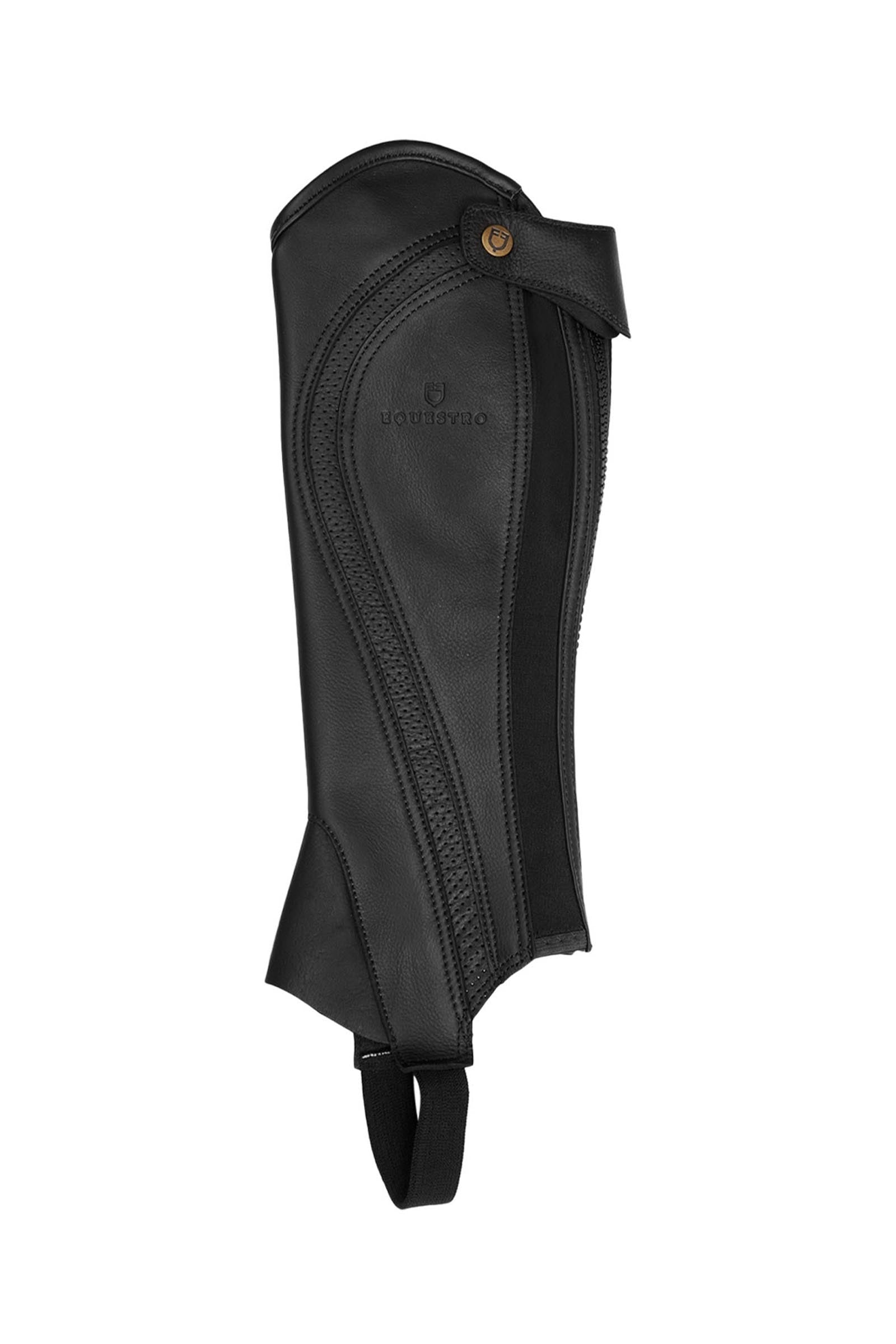 Equestro Unisex Chaps Perforated Leather Maximum Comfort Riding Boots & Riding Shoes