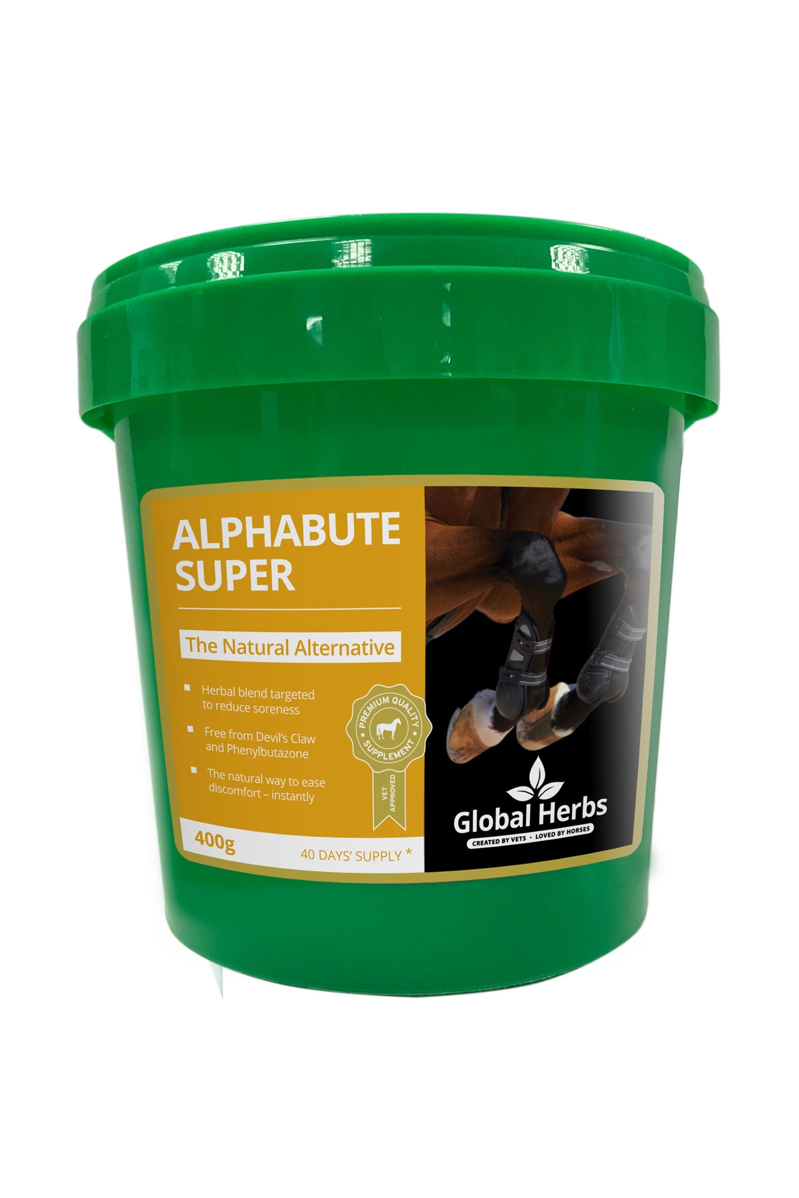 Global Herbs Alphabute SUPER 400g Horse Feed & Nutrition