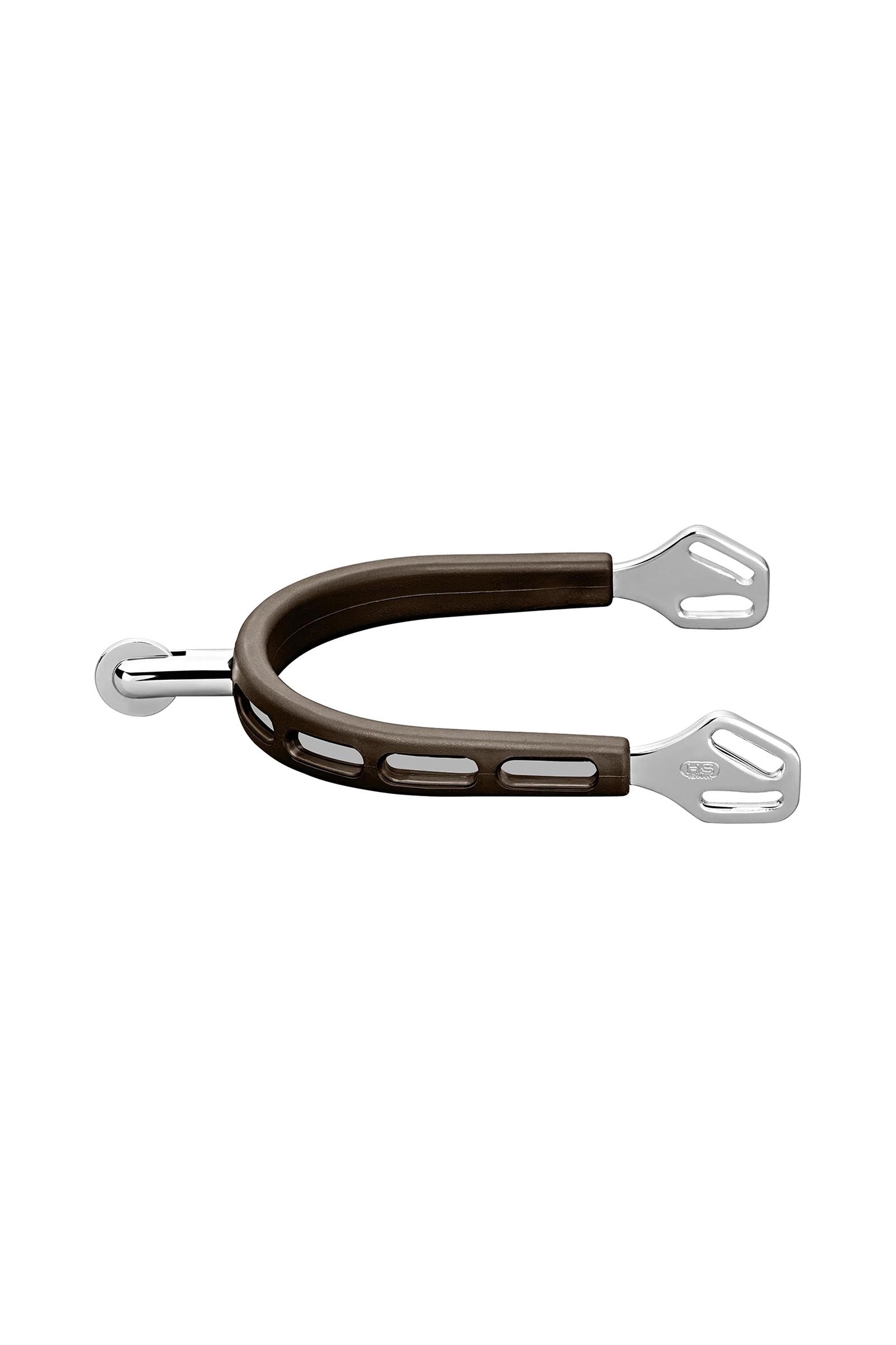 Sprenger Ultra Fit Grip sporrar brun, rostfritt stål, med hjul #6 Ridspön