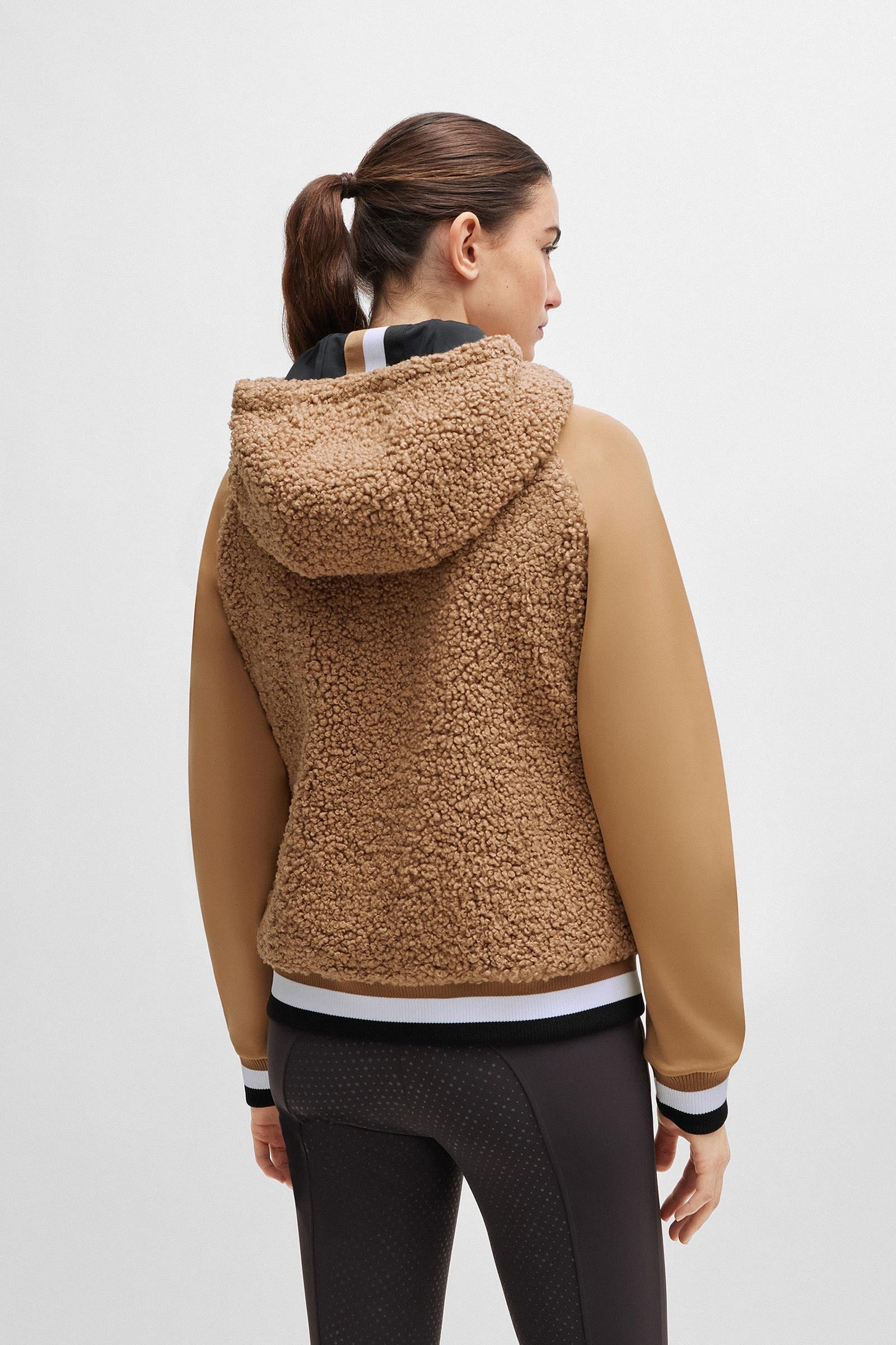 Boss Riva Teddy Hybrid Zip Hoodie Women’s Riding Clothing