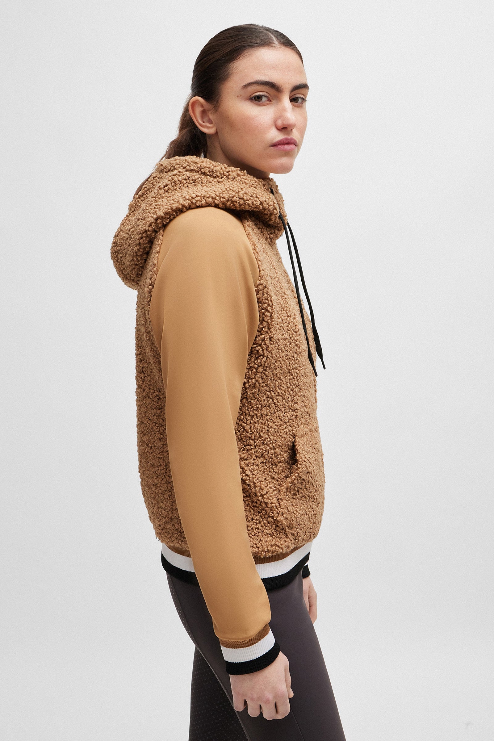 BOSS Equestrian Boss Riva Teddy Hybrid Zip Hoodie Women’s Riding Clothing