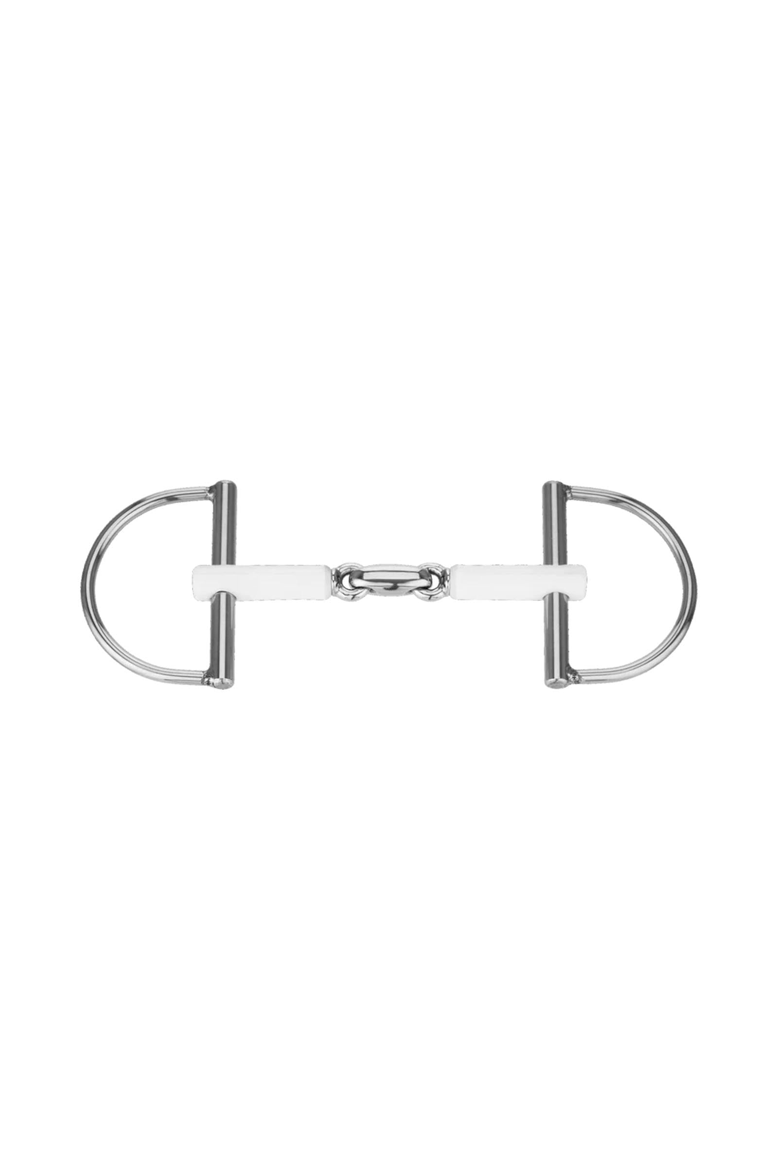 Sprenger Nathe Control D-Ring Snaffle Bit. Double Jt. 15mm, Thermoplastic Horse Bits
