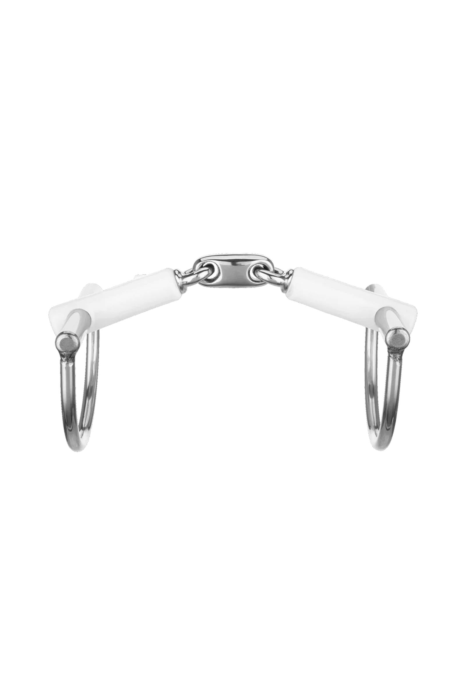 Sprenger Nathe Control D-Ring Snaffle Bit. Double Jt. 15mm, Thermoplastic Horse Bits