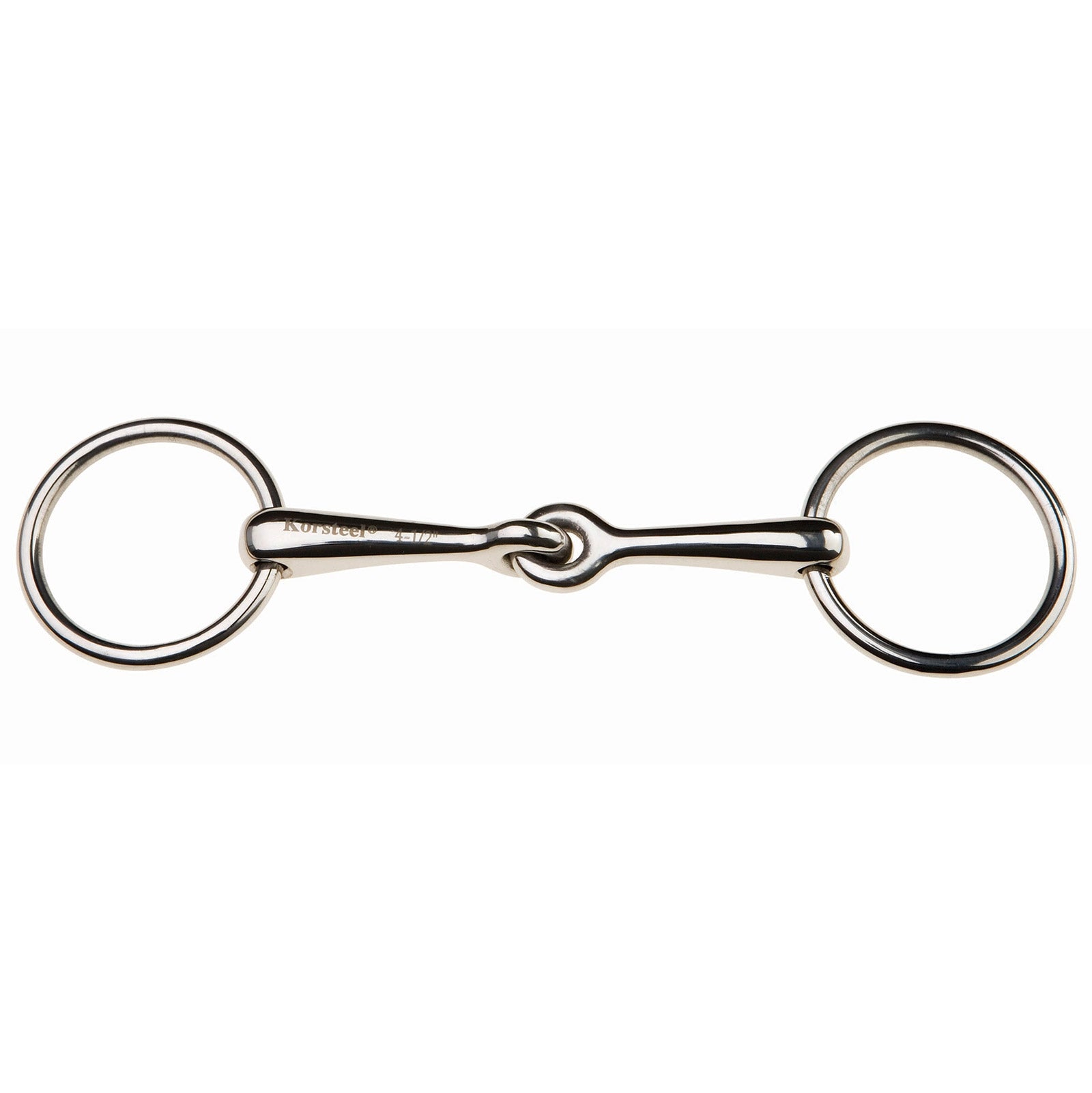 Korsteel Stainless Steel Weymouth Loose Ring Bradoon Snaffle Bit Bett