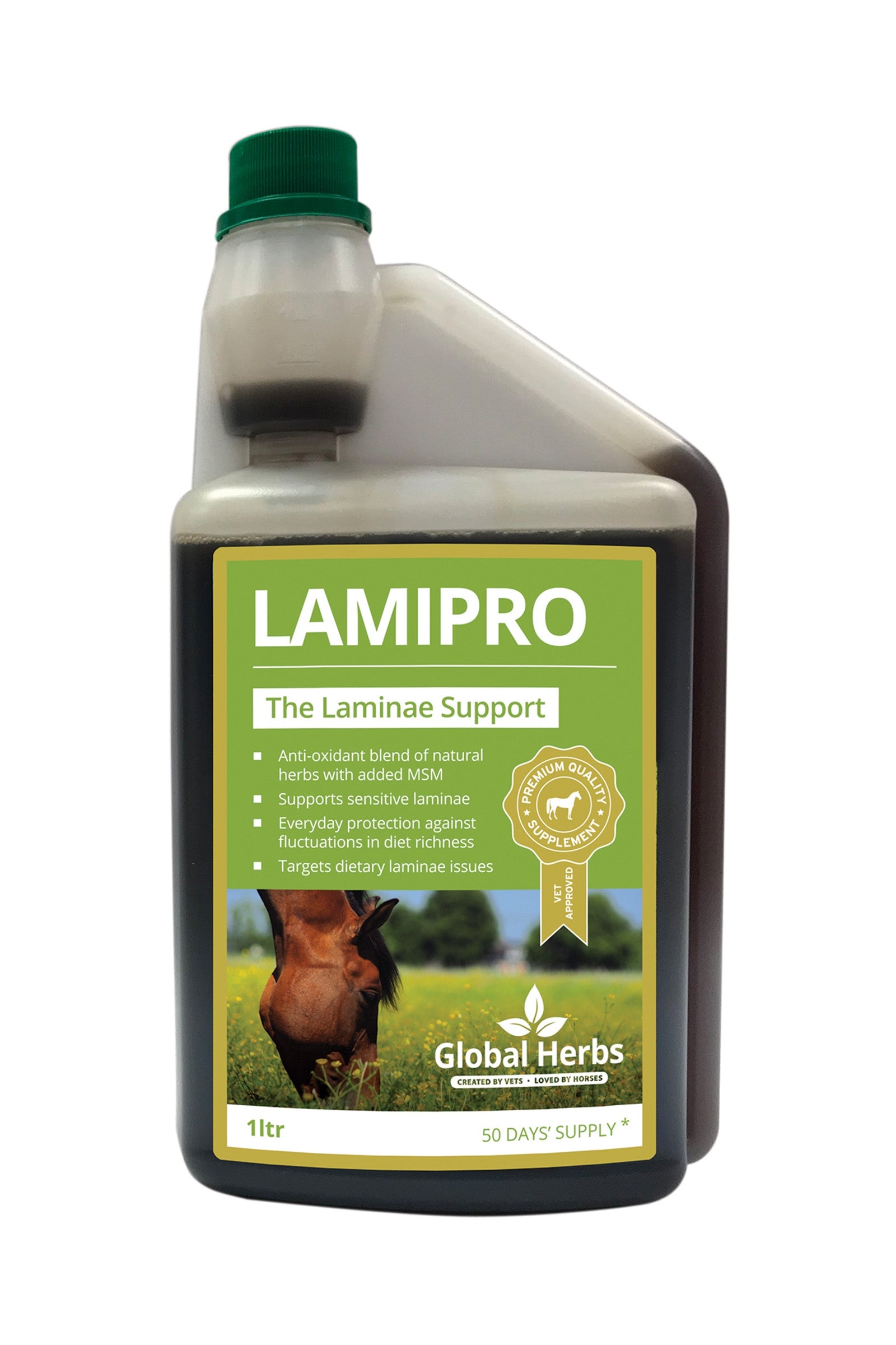 Global Herbs LamiPro Supplement 1 l Horse Feed & Nutrition