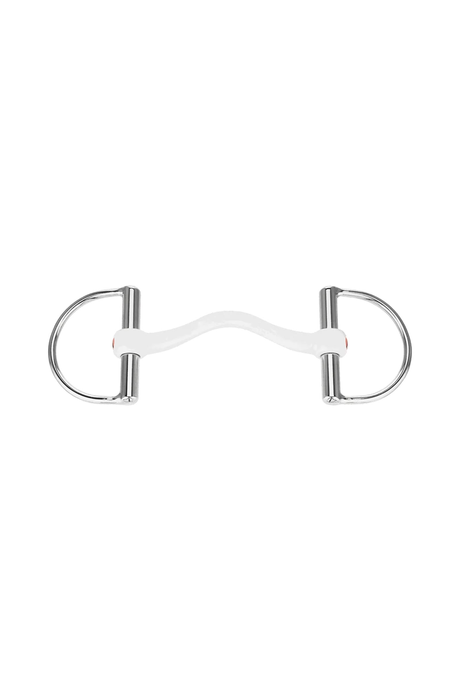 Sprenger Nathe CM D-ringbett, mjuk rak stång med tungfrihet, 15 mm, termoplast Bett