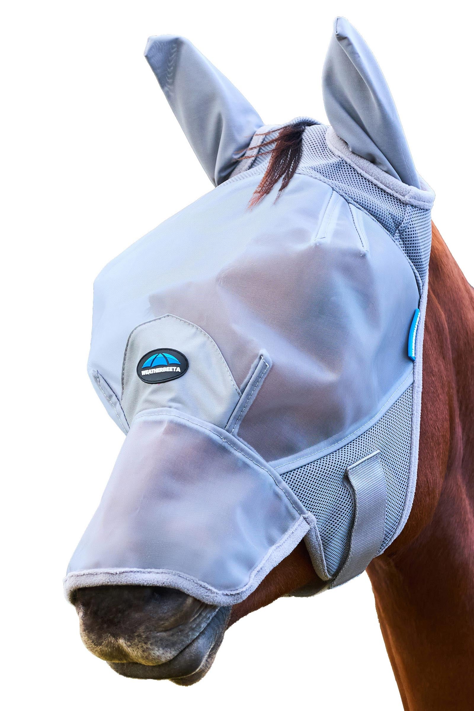 Weatherbeeta Comfitec Fine Mesh Fly Mask With Ears & Nose Antifly Protection for Horses