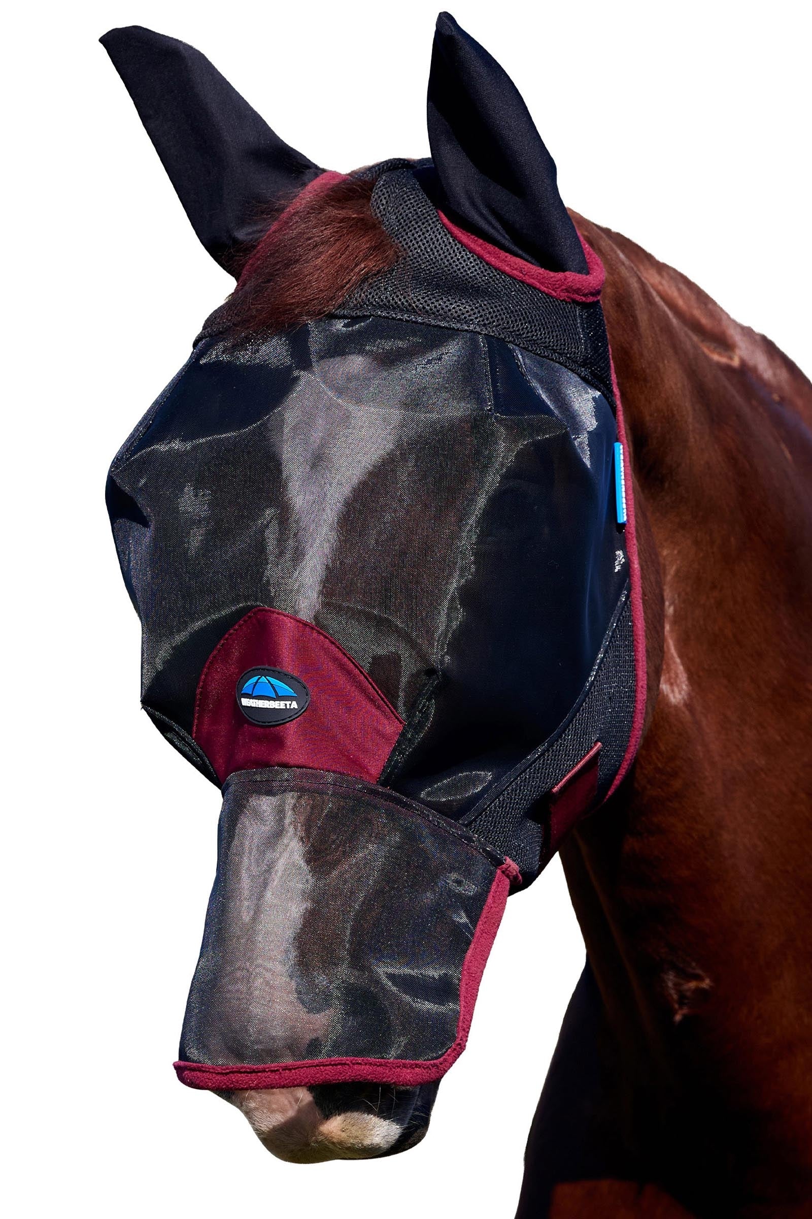 Weatherbeeta Comfitec Fine Mesh Flugmask med öron och nos Flugskydd