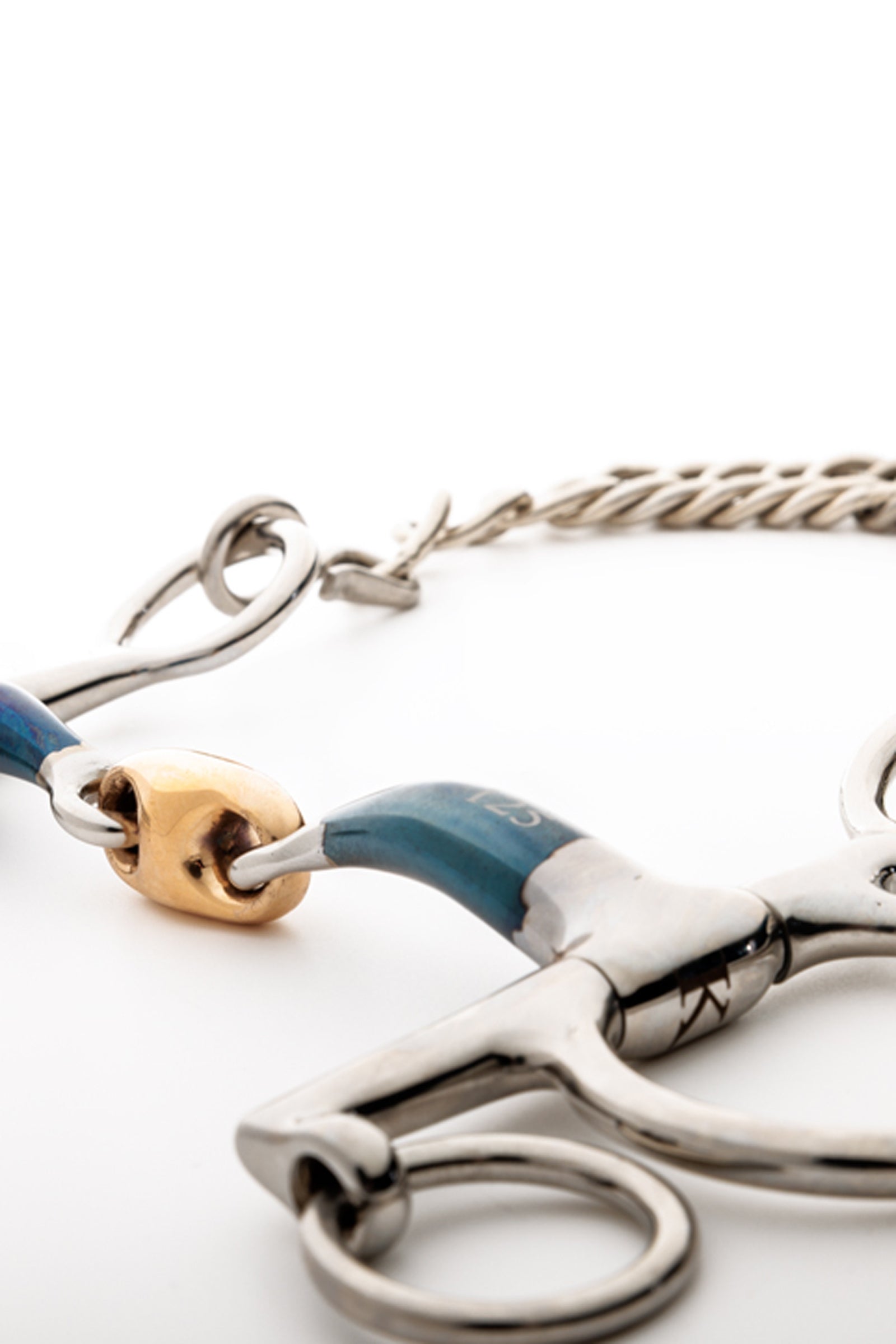 Kavalkade Ergonomic Pelham Double Jointed, Lock Up, Short, 14 mm Horse Bits