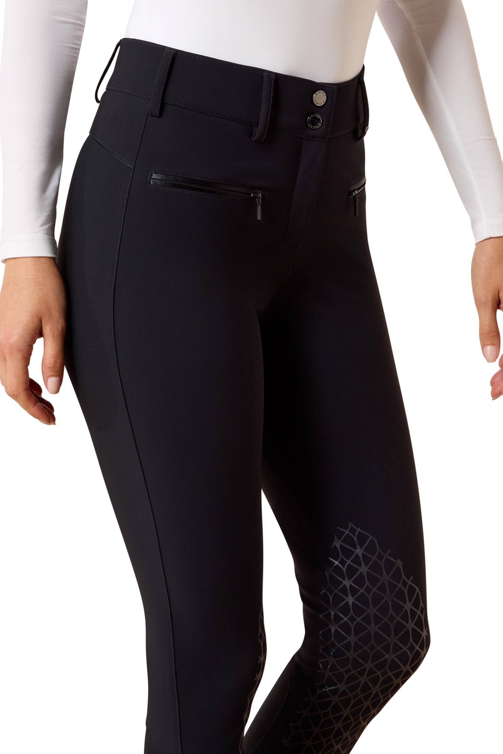 Ariat Womens Tri Factor Allure Knee Patch Breech Womens Breeches