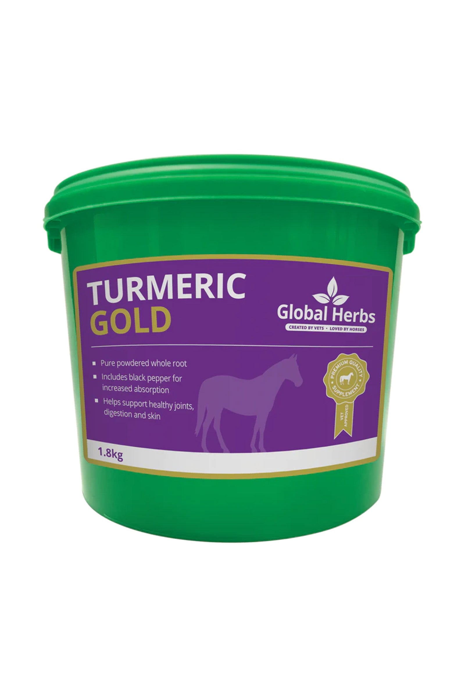 Global Herbs Turmeric Gold 1.8 kg Horse Feed & Nutrition