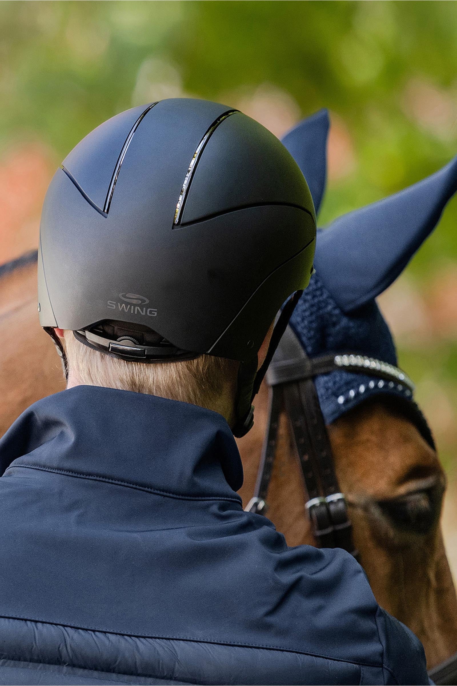 SWING H24 Chrome Riding Helmet Safety Equipment